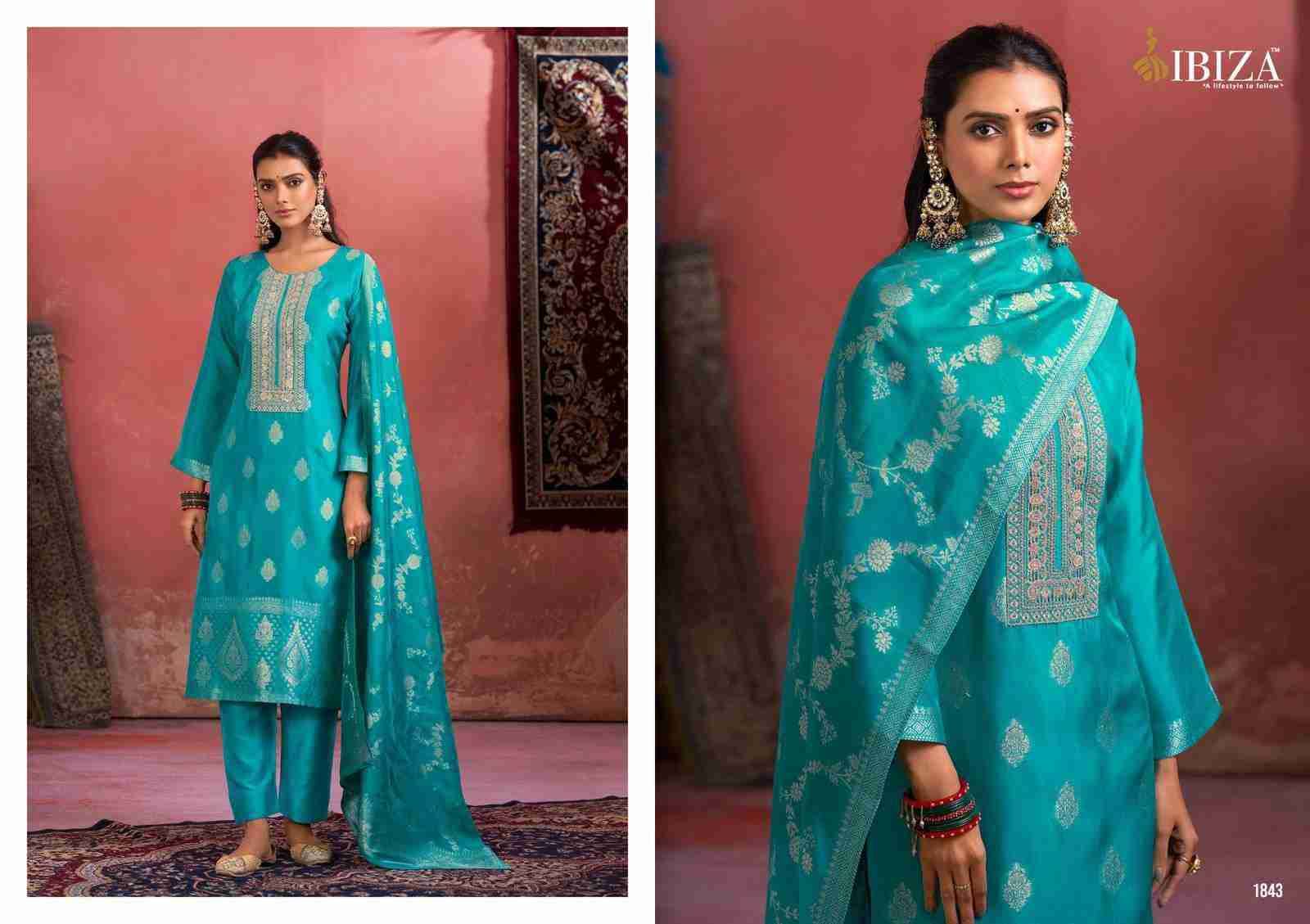 Biella By Ibiza 1841 To 1844 Series Beautiful Festive Suits Colorful Stylish Fancy Casual Wear & Ethnic Wear Bangalori Silk Jacquard Dresses At Wholesale Price