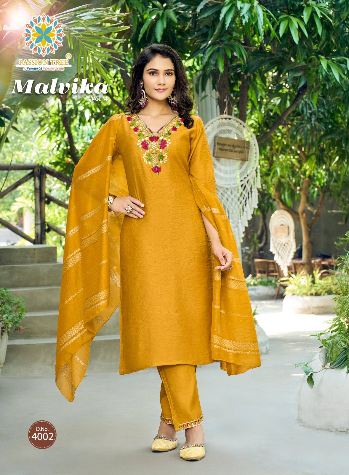 Malvika Vol-4 By Passion Tree 4001 To 4007 Series Beautiful Festive Suits Colorful Stylish Fancy Casual Wear & Ethnic Wear Vatican Dresses At Wholesale Price