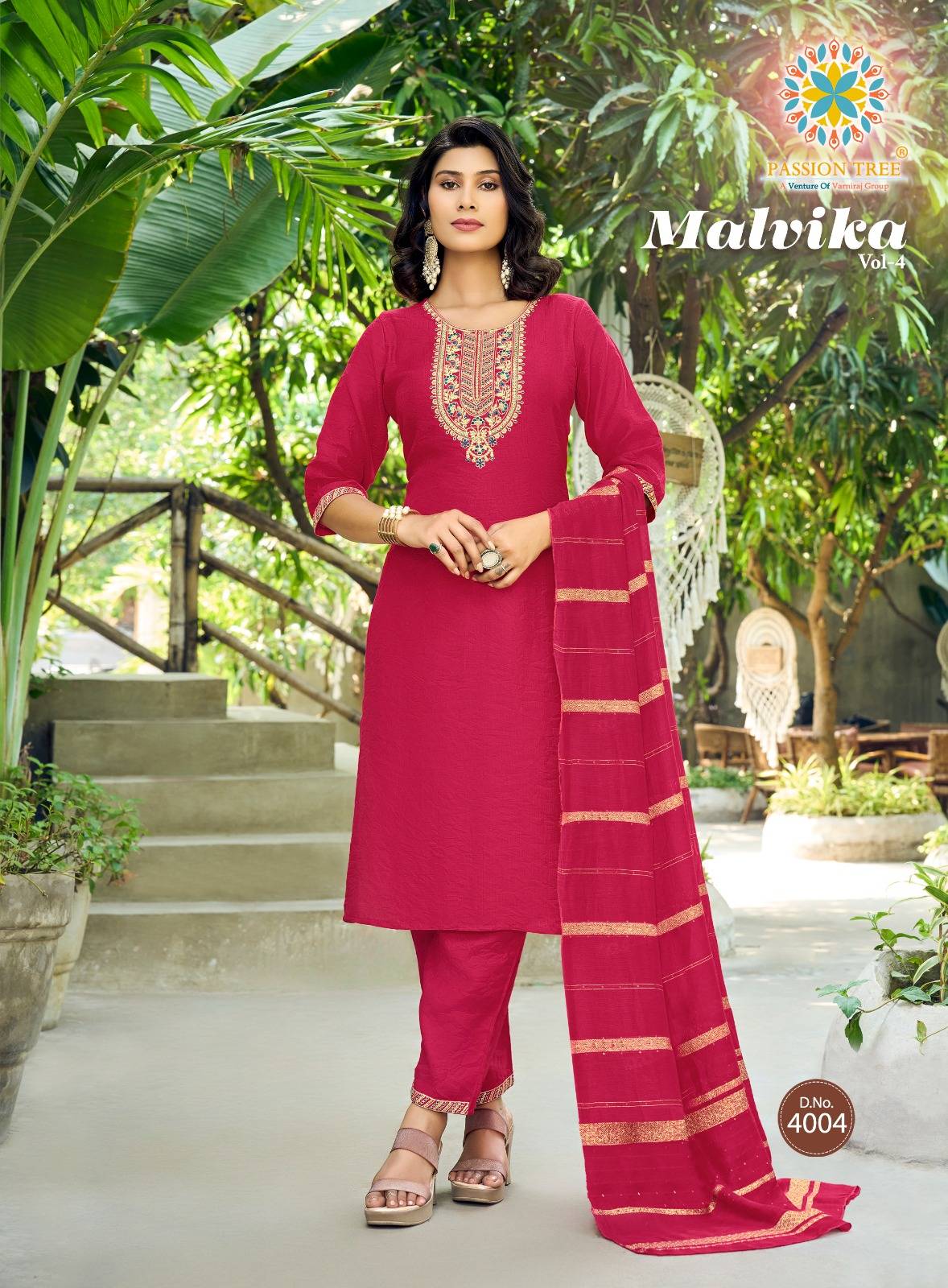 Malvika Vol-4 By Passion Tree 4001 To 4007 Series Beautiful Festive Suits Colorful Stylish Fancy Casual Wear & Ethnic Wear Vatican Dresses At Wholesale Price
