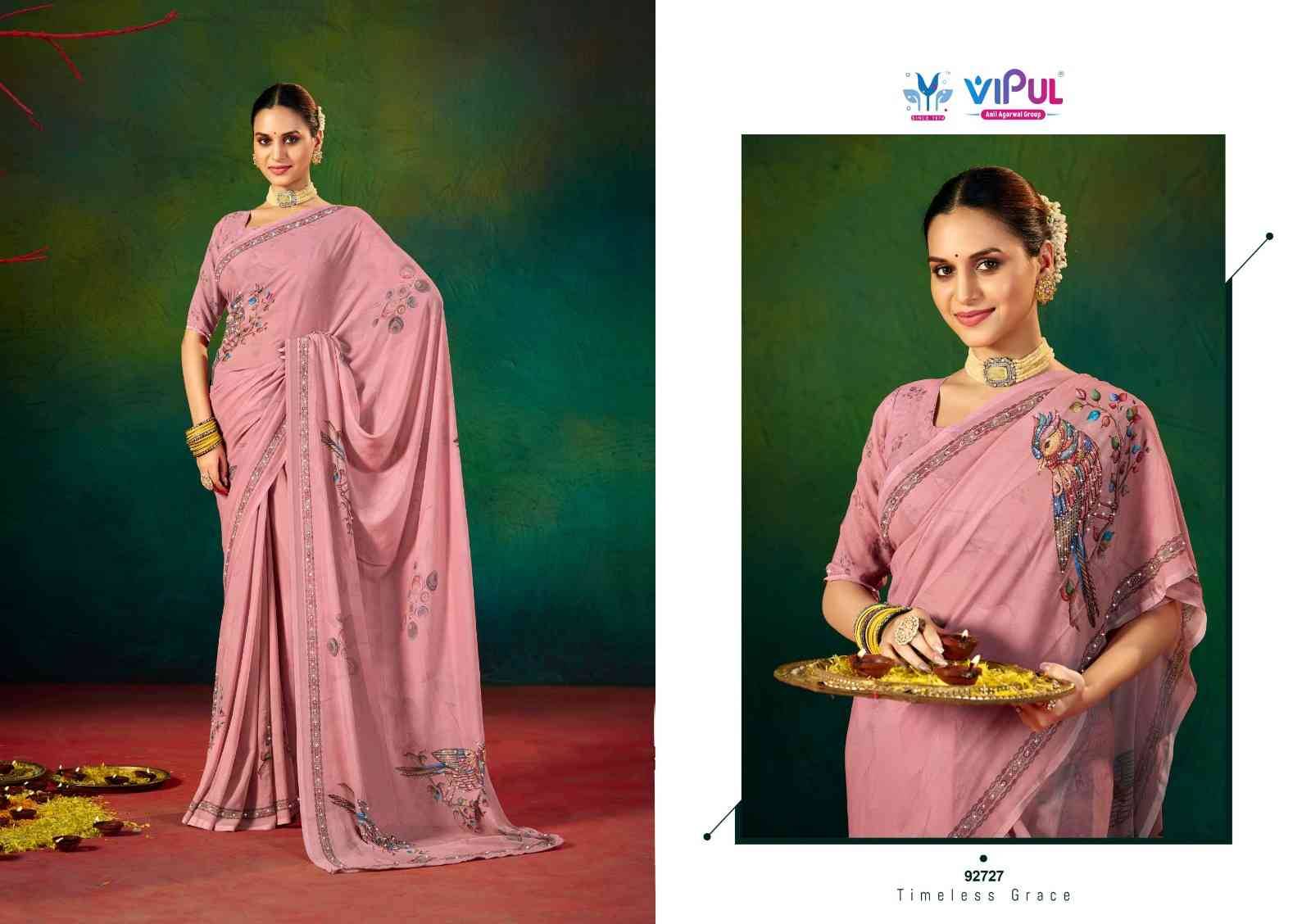 Saiyara Vol-11 By Vipul Fashion 92727 To 92732 Series Indian Traditional Wear Collection Beautiful Stylish Fancy Colorful Party Wear & Occasional Wear Weightless Sarees At Wholesale Price