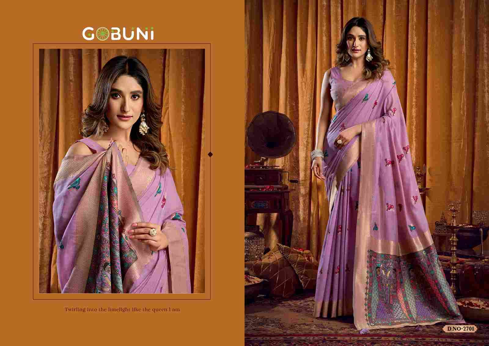Shruti By Gobuni 2701 To 2706 Series Indian Traditional Wear Collection Beautiful Stylish Fancy Colorful Party Wear & Occasional Wear Modal Sarees At Wholesale Price