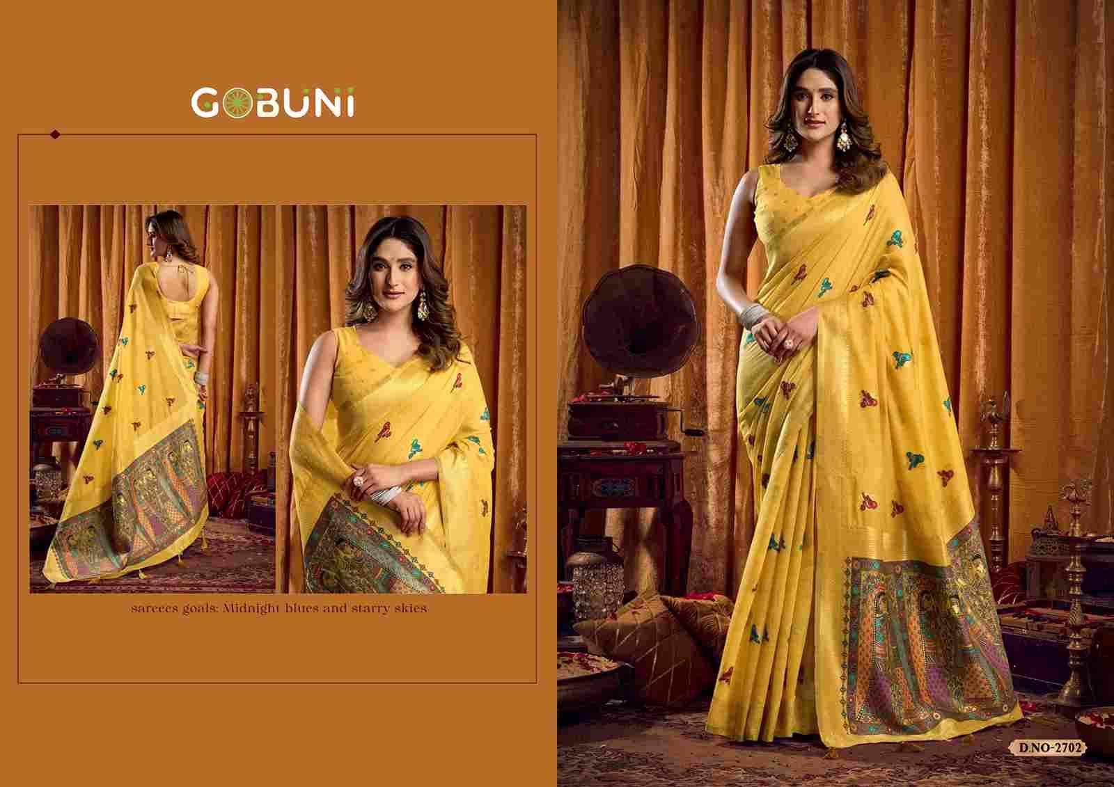 Shruti By Gobuni 2701 To 2706 Series Indian Traditional Wear Collection Beautiful Stylish Fancy Colorful Party Wear & Occasional Wear Modal Sarees At Wholesale Price