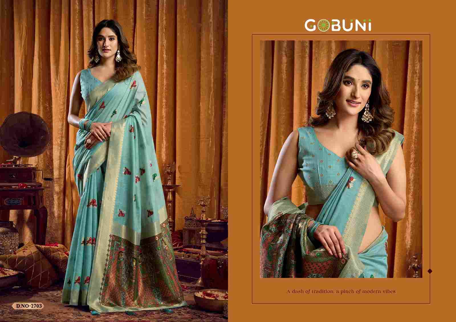 Shruti By Gobuni 2701 To 2706 Series Indian Traditional Wear Collection Beautiful Stylish Fancy Colorful Party Wear & Occasional Wear Modal Sarees At Wholesale Price