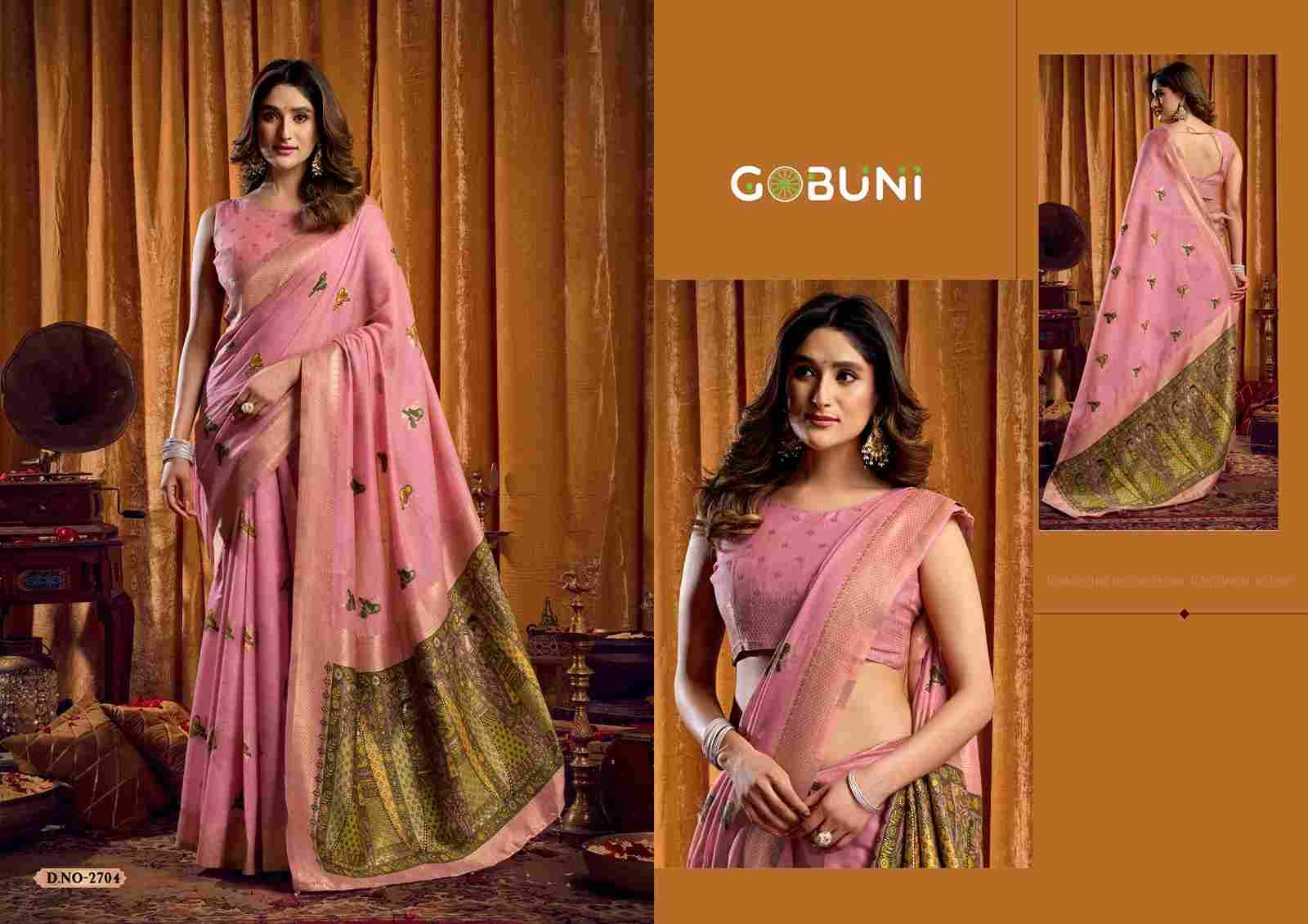 Shruti By Gobuni 2701 To 2706 Series Indian Traditional Wear Collection Beautiful Stylish Fancy Colorful Party Wear & Occasional Wear Modal Sarees At Wholesale Price