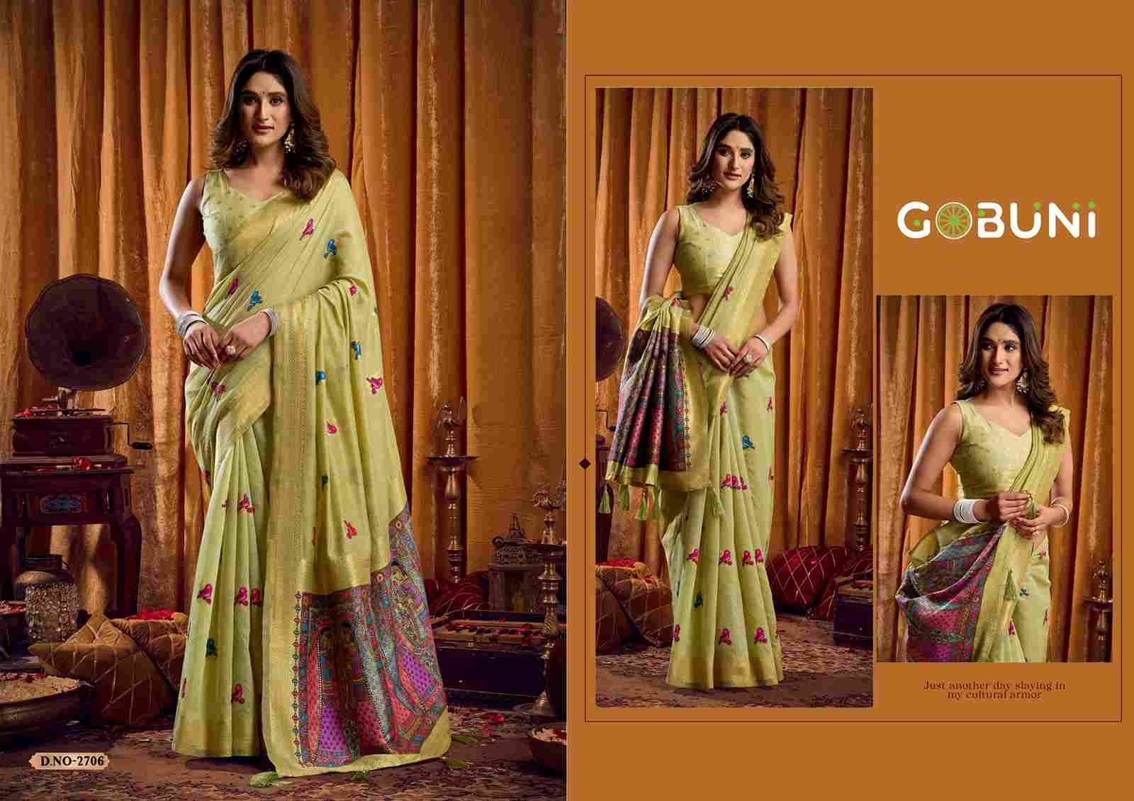 Shruti By Gobuni 2701 To 2706 Series Indian Traditional Wear Collection Beautiful Stylish Fancy Colorful Party Wear & Occasional Wear Modal Sarees At Wholesale Price