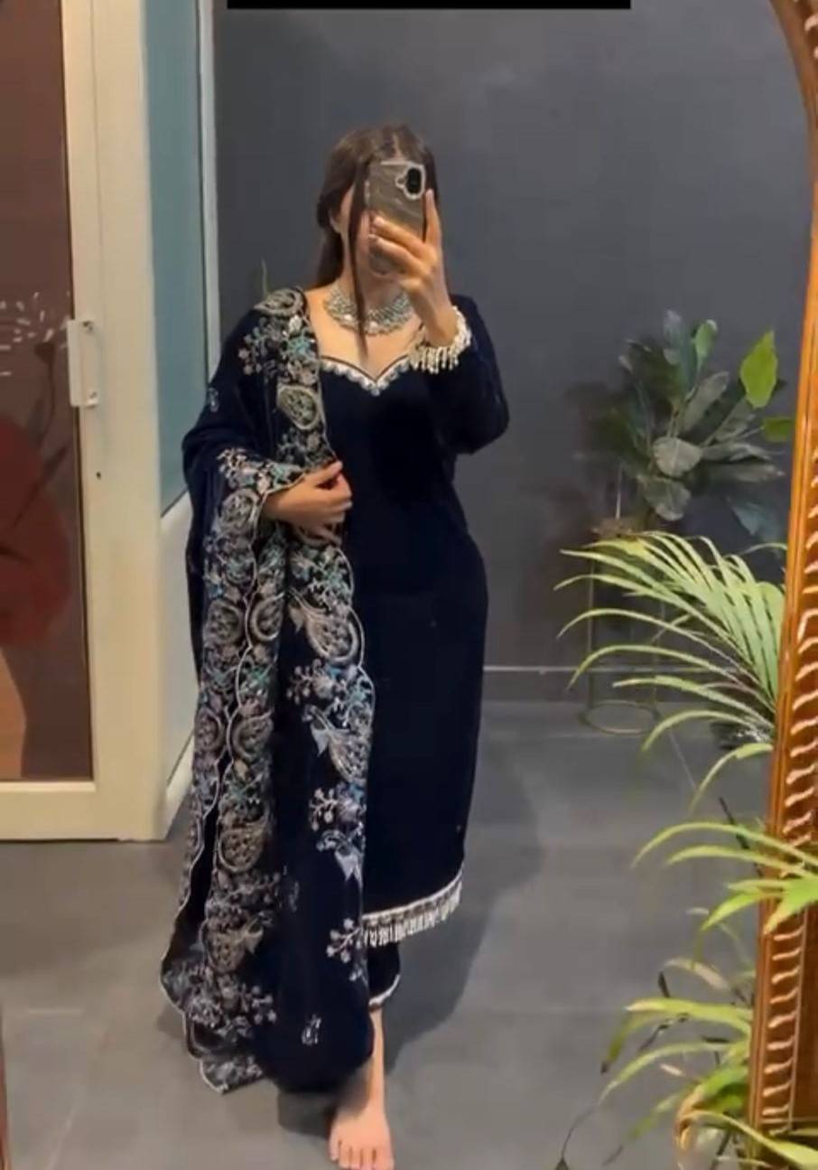 R-5936 Vol-3 By Fashid Wholesale Beautiful Festive Suits Colorful Stylish Fancy Casual Wear & Ethnic Wear Heavy Viscose Velvet Dresses At Wholesale Price