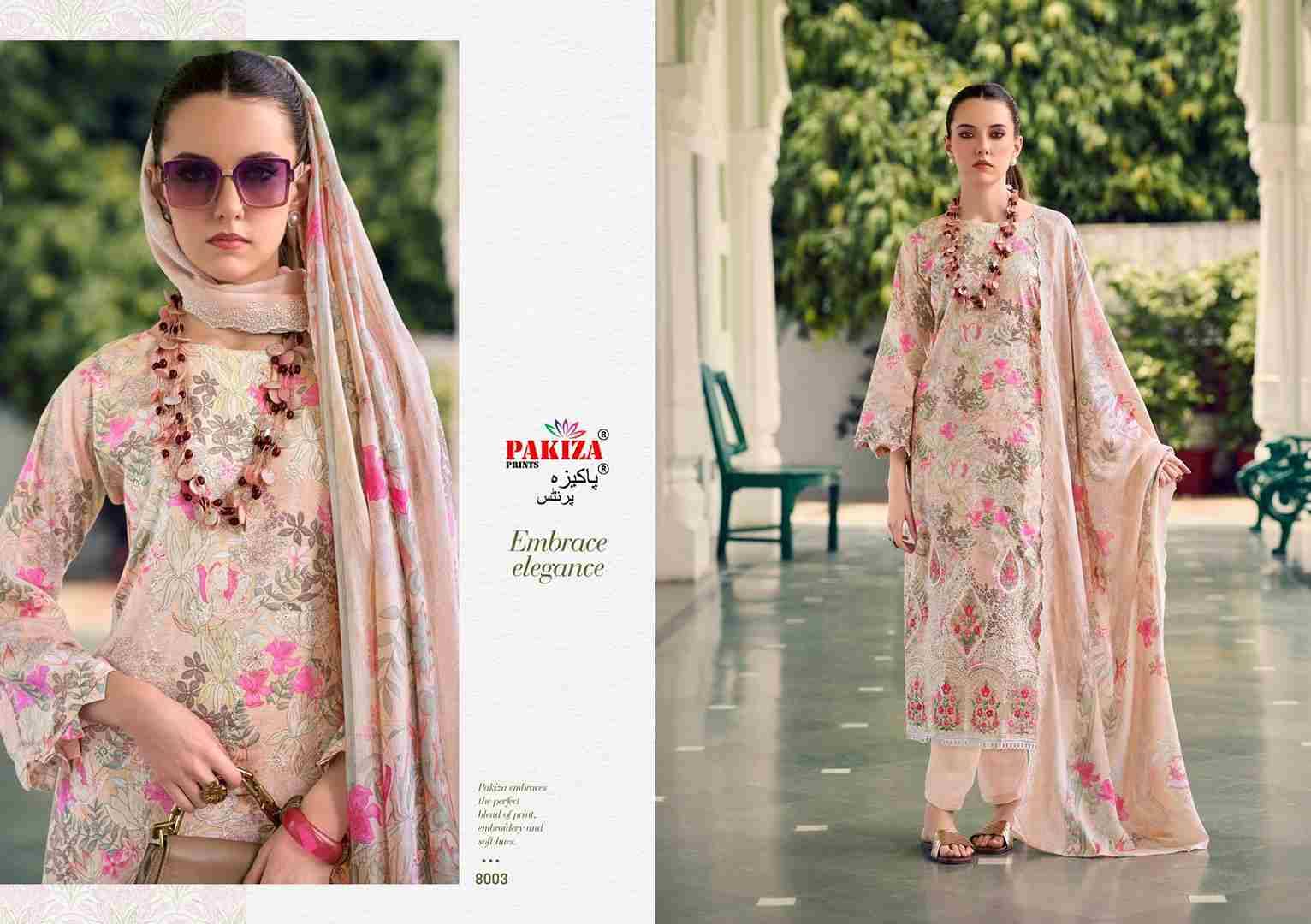 Humnawa Vol-8 By Pakiza Prints 8001 To 8010 Series Beautiful Festive Suits Stylish Fancy Colorful Party Wear & Occasional Wear Lawn Cotton Dresses At Wholesale Price