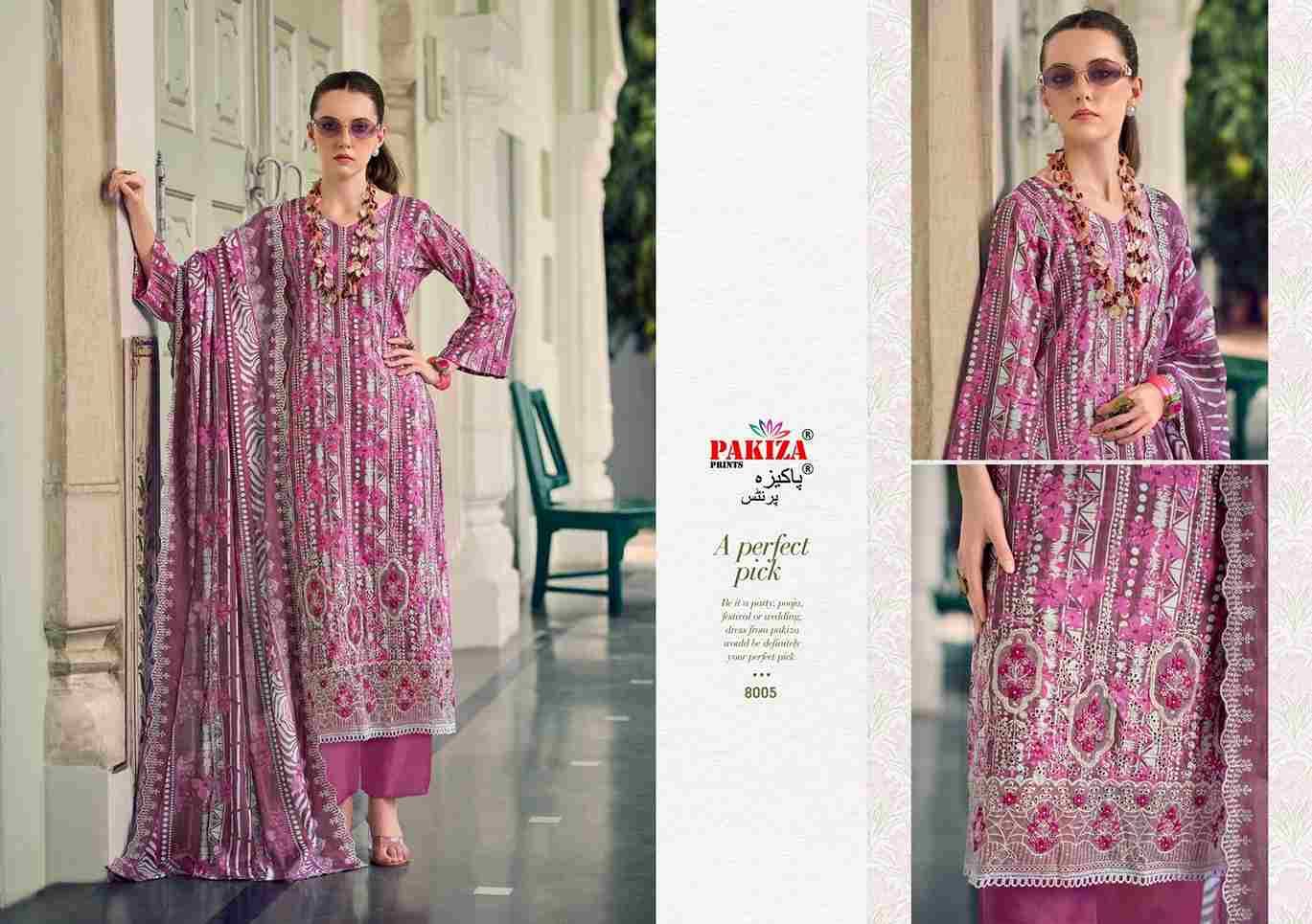 Humnawa Vol-8 By Pakiza Prints 8001 To 8010 Series Beautiful Festive Suits Stylish Fancy Colorful Party Wear & Occasional Wear Lawn Cotton Dresses At Wholesale Price