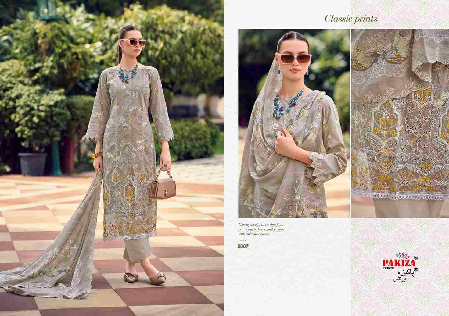 Humnawa Vol-8 By Pakiza Prints 8001 To 8010 Series Beautiful Festive Suits Stylish Fancy Colorful Party Wear & Occasional Wear Lawn Cotton Dresses At Wholesale Price