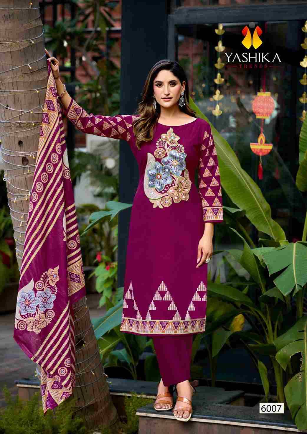 Dua Vol-6 By Yashika Trends 6001 To 6008 Series Beautiful Festive Suits Colorful Stylish Fancy Casual Wear & Ethnic Wear Pure Cotton Print Dresses At Wholesale Price