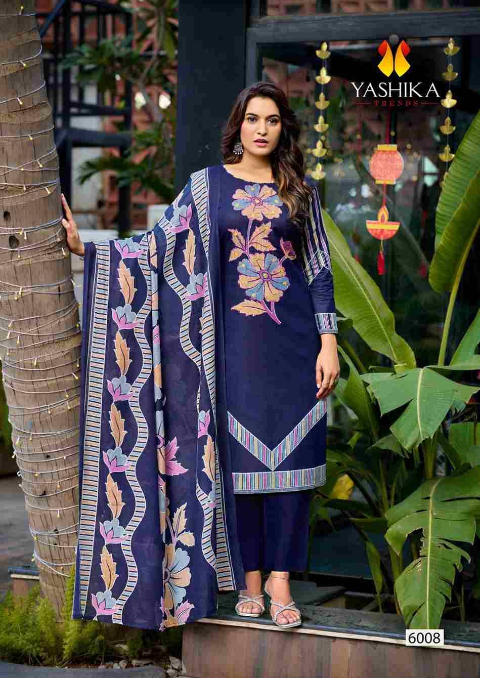 Dua Vol-6 By Yashika Trends 6001 To 6008 Series Beautiful Festive Suits Colorful Stylish Fancy Casual Wear & Ethnic Wear Pure Cotton Print Dresses At Wholesale Price
