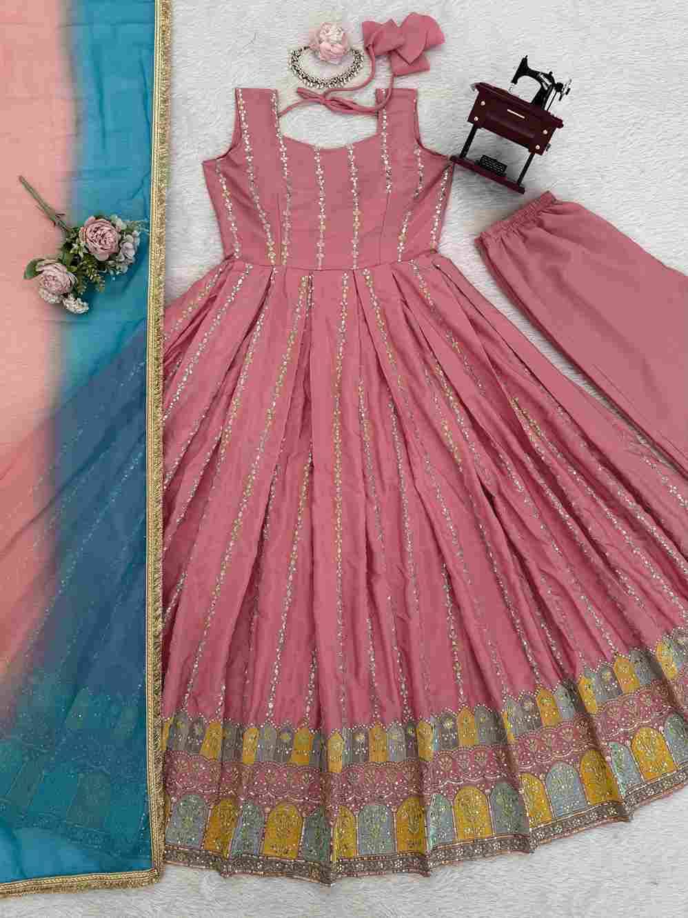 R-5964 By Fashid Wholesale Beautiful Suits Colorful Stylish Fancy Casual Wear & Ethnic Wear Simmer Silk Dresses At Wholesale Price