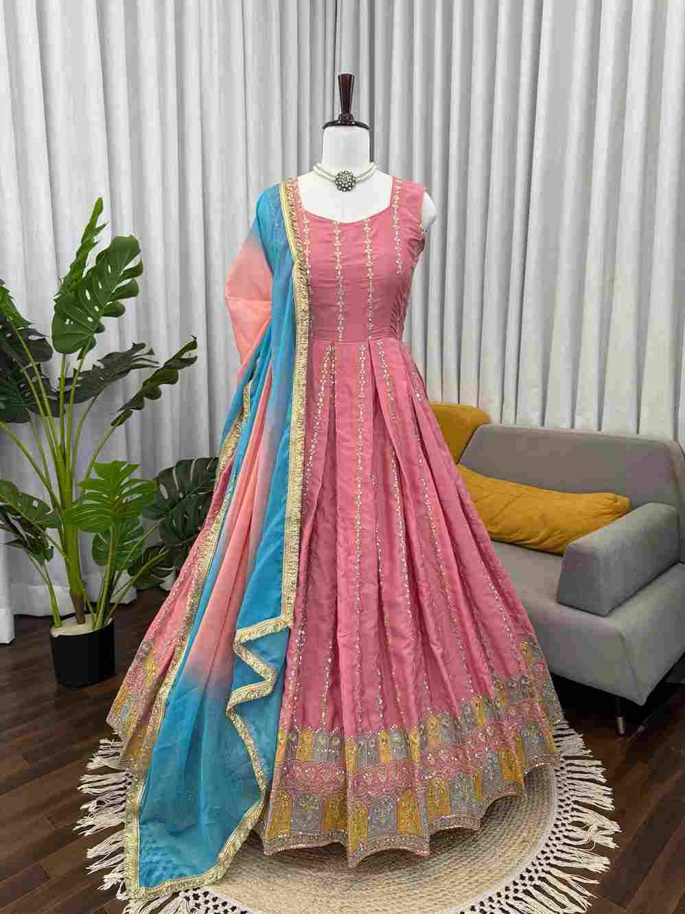 R-5964 By Fashid Wholesale Beautiful Suits Colorful Stylish Fancy Casual Wear & Ethnic Wear Simmer Silk Dresses At Wholesale Price