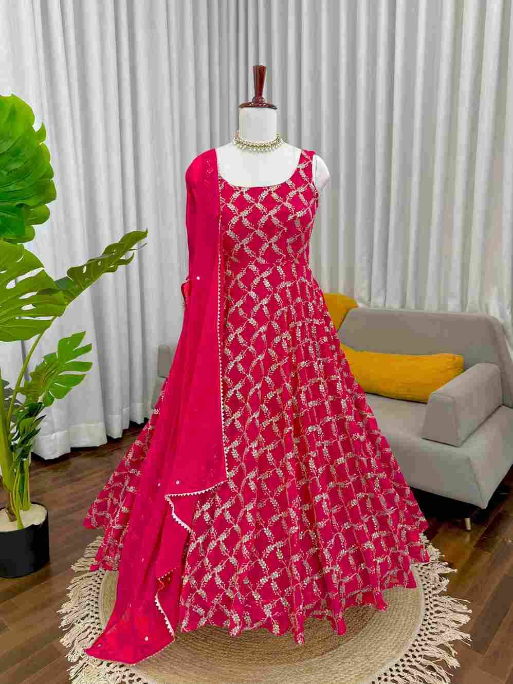 R-5958 By Fashid Wholesale Beautiful Suits Colorful Stylish Fancy Casual Wear & Ethnic Wear Faux Georgette Dresses At Wholesale Price