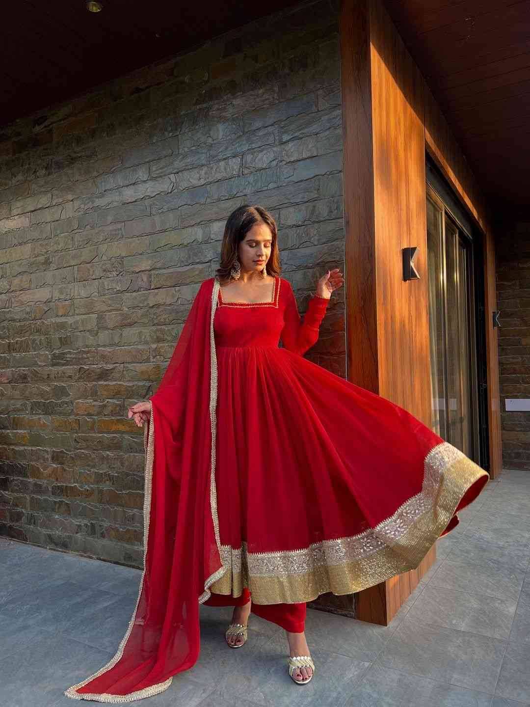 R-5961 By Fashid Wholesale Beautiful Festive Suits Colorful Stylish Fancy Casual Wear & Ethnic Wear Georgette Dresses At Wholesale Price