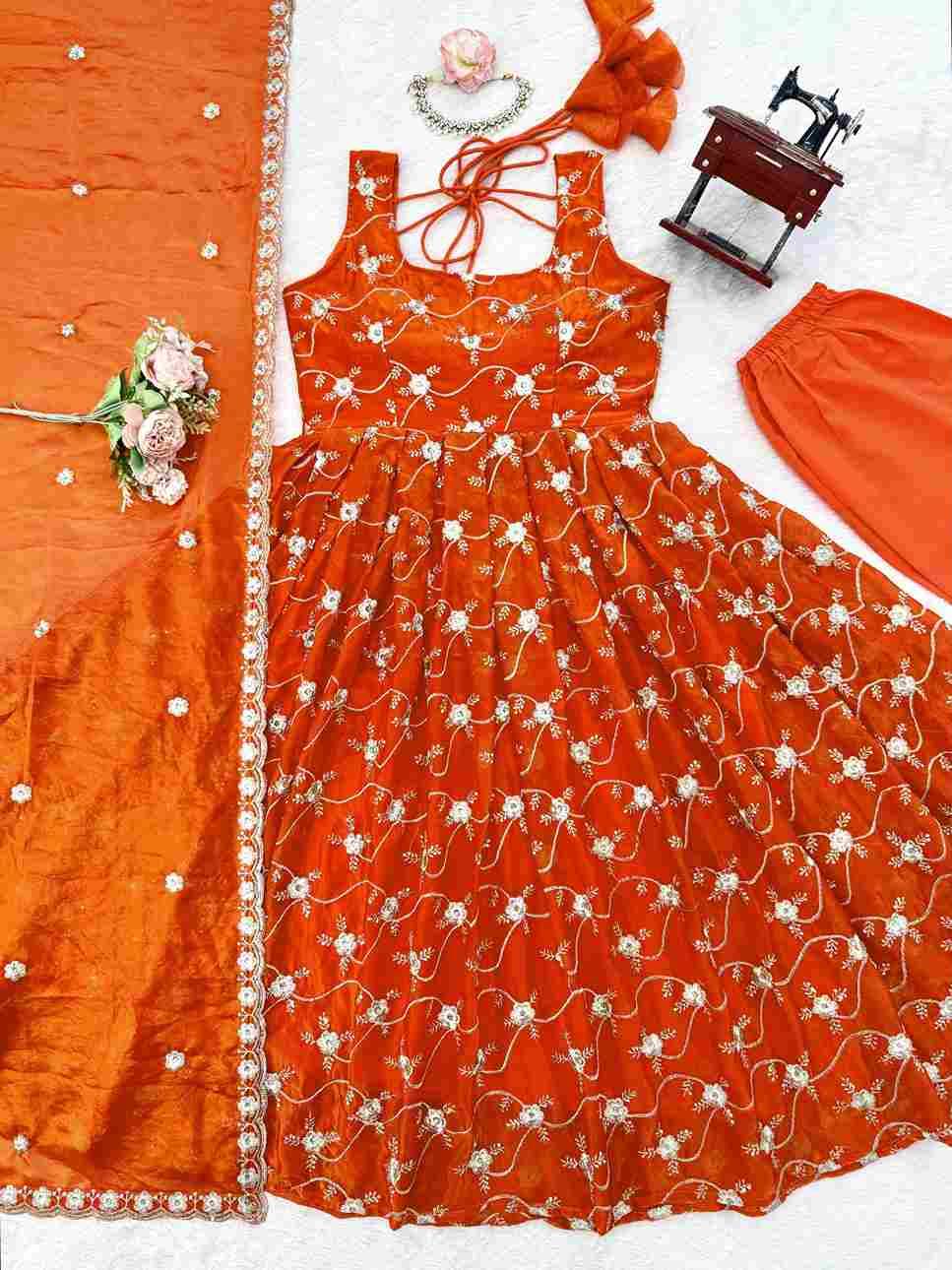 K-1534 By Fashid Wholesale Beautiful Stylish Fancy Colorful Casual Wear & Ethnic Wear Heavy Fendy Silk Dresses At Wholesale Price