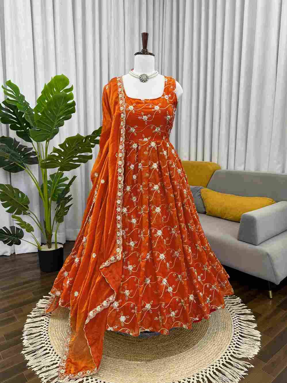K-1534 By Fashid Wholesale Beautiful Stylish Fancy Colorful Casual Wear & Ethnic Wear Heavy Fendy Silk Dresses At Wholesale Price