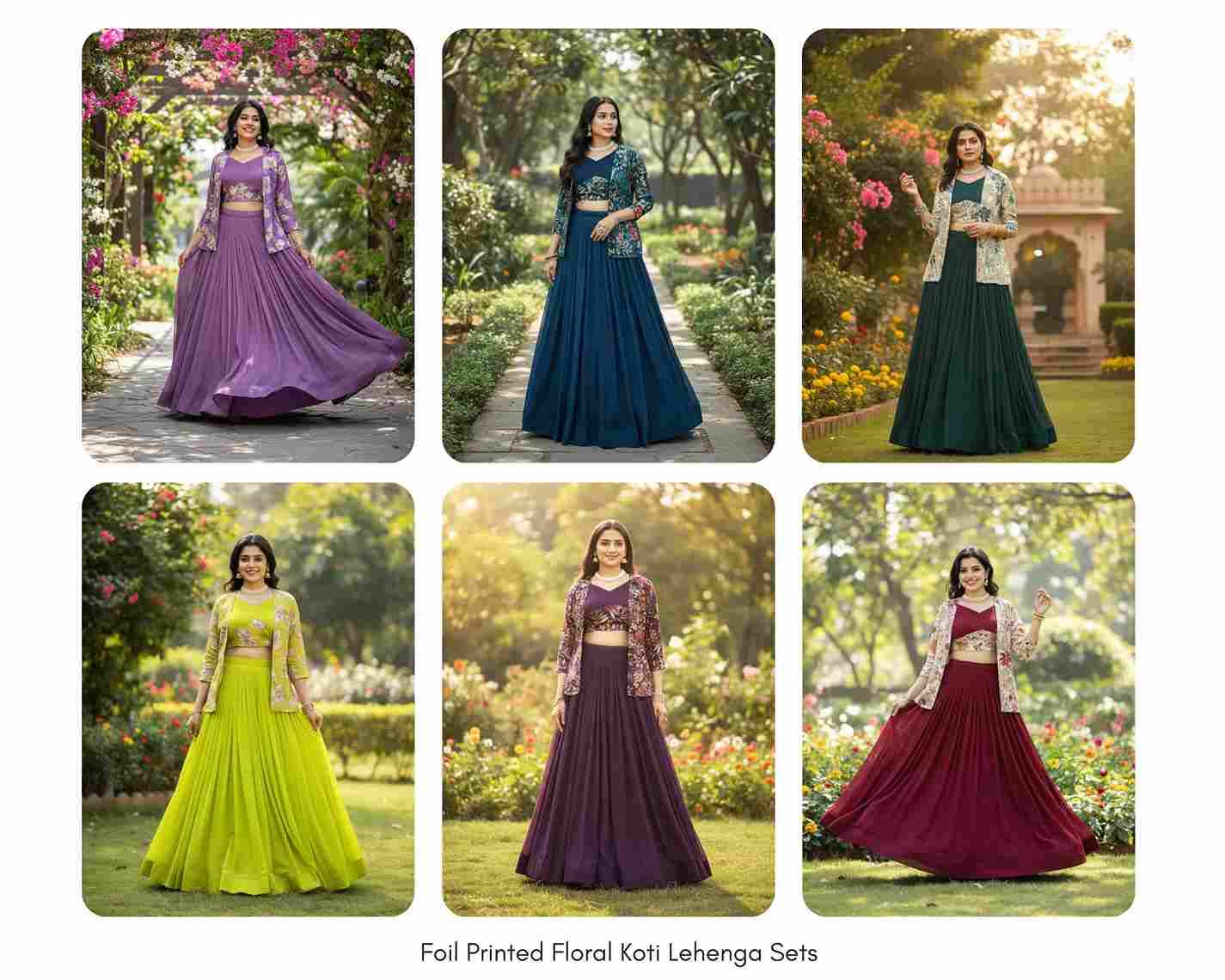 Gr-8216 By Fashid Wholesale 01 To 06 Series Navratri Wear Collection Beautiful Stylish Colorful Fancy Party Wear & Occasional Wear Georgette Lehengas At Wholesale Price