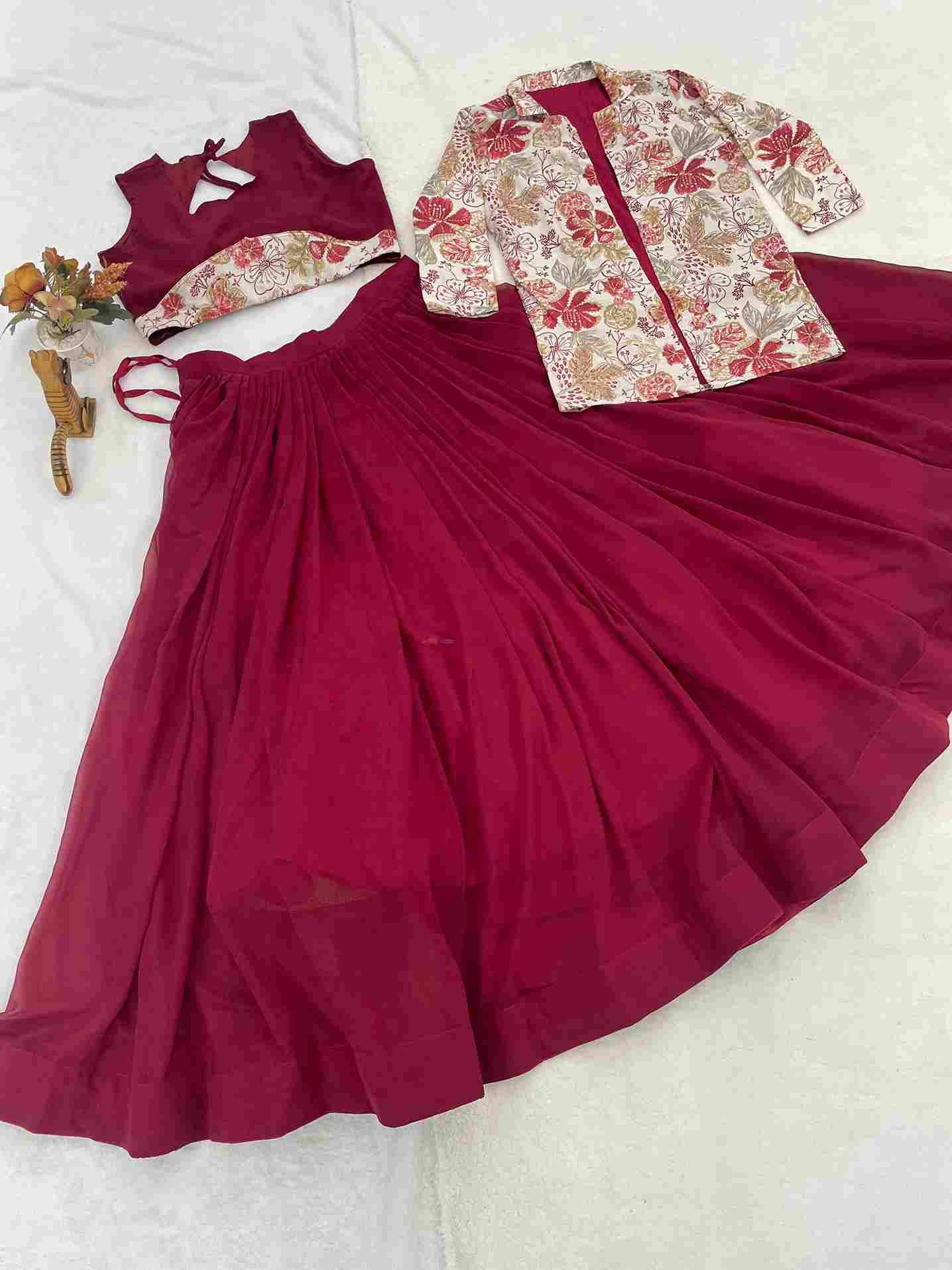 Gr-8216 By Fashid Wholesale 01 To 06 Series Navratri Wear Collection Beautiful Stylish Colorful Fancy Party Wear & Occasional Wear Georgette Lehengas At Wholesale Price