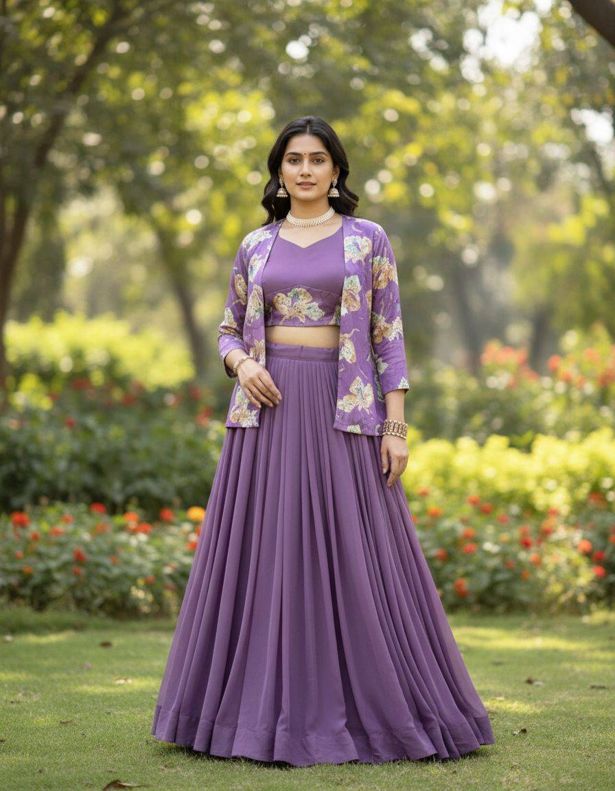 Gr-8216 By Fashid Wholesale 01 To 06 Series Navratri Wear Collection Beautiful Stylish Colorful Fancy Party Wear & Occasional Wear Georgette Lehengas At Wholesale Price