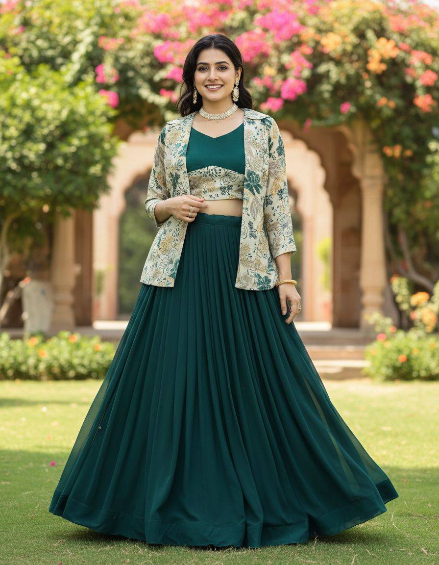 Gr-8216 By Fashid Wholesale 01 To 06 Series Navratri Wear Collection Beautiful Stylish Colorful Fancy Party Wear & Occasional Wear Georgette Lehengas At Wholesale Price