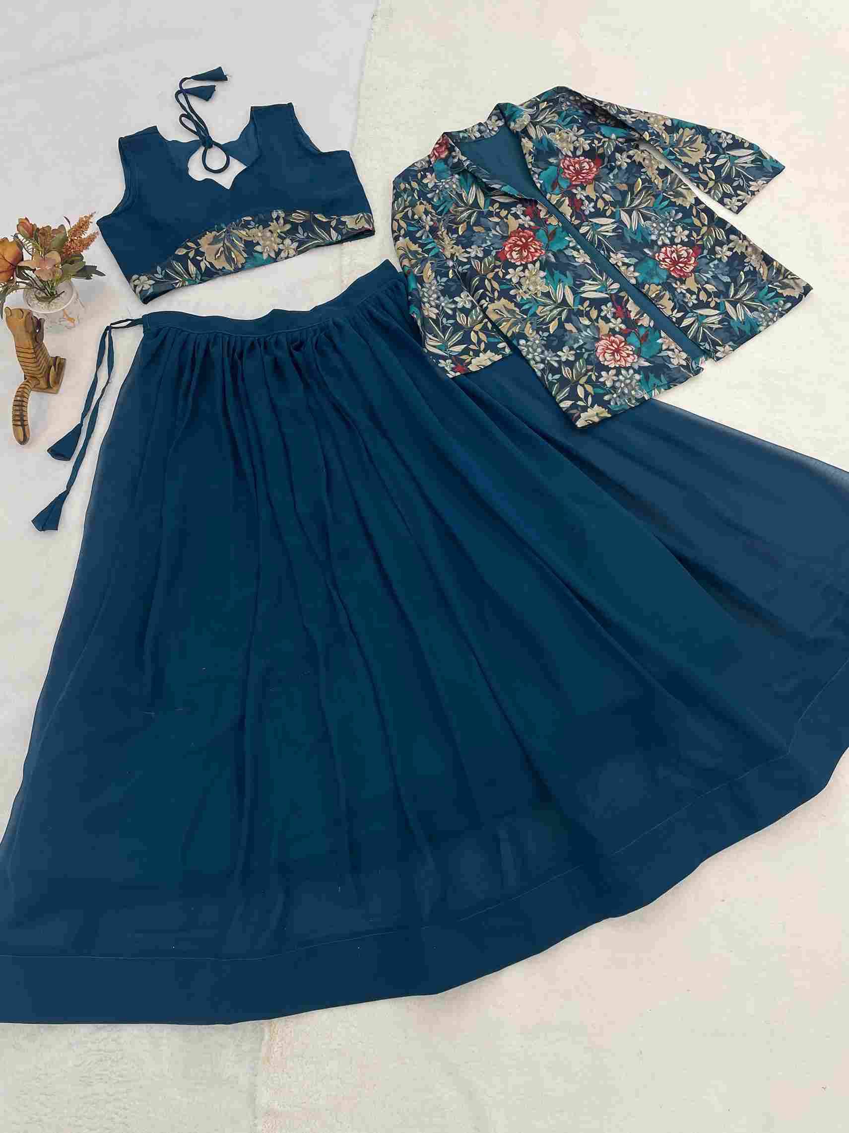 Gr-8216 By Fashid Wholesale 01 To 06 Series Navratri Wear Collection Beautiful Stylish Colorful Fancy Party Wear & Occasional Wear Georgette Lehengas At Wholesale Price