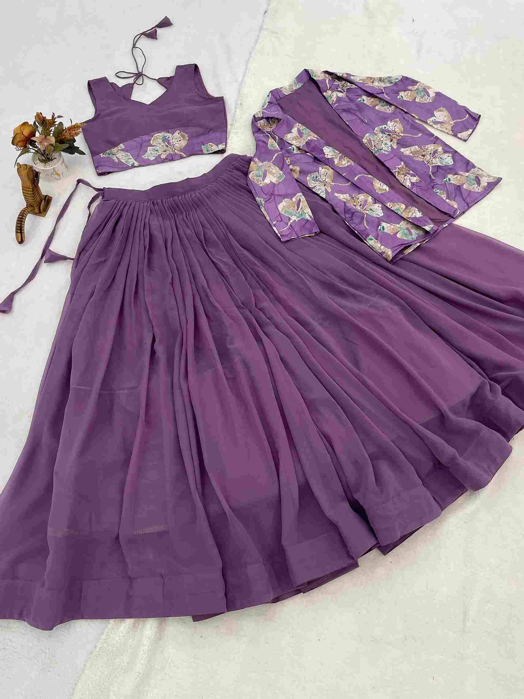 Gr-8216 By Fashid Wholesale 01 To 06 Series Navratri Wear Collection Beautiful Stylish Colorful Fancy Party Wear & Occasional Wear Georgette Lehengas At Wholesale Price