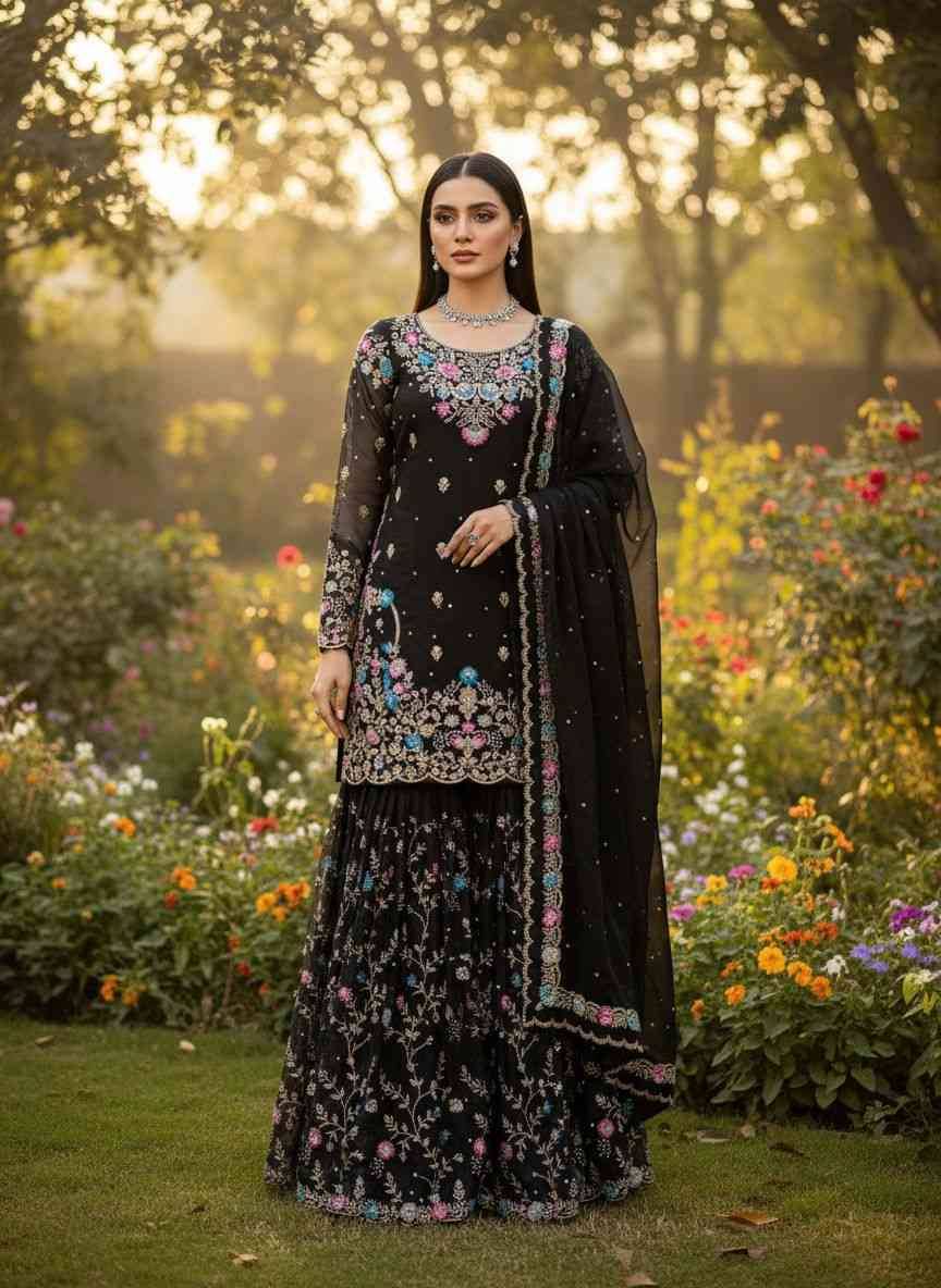 R-5956 By Fashid Wholesale 01 To 04 Series Suits Beautiful Fancy Colorful Stylish Party Wear & Occasional Wear Jimmy Choo Silk Dresses At Wholesale Price
