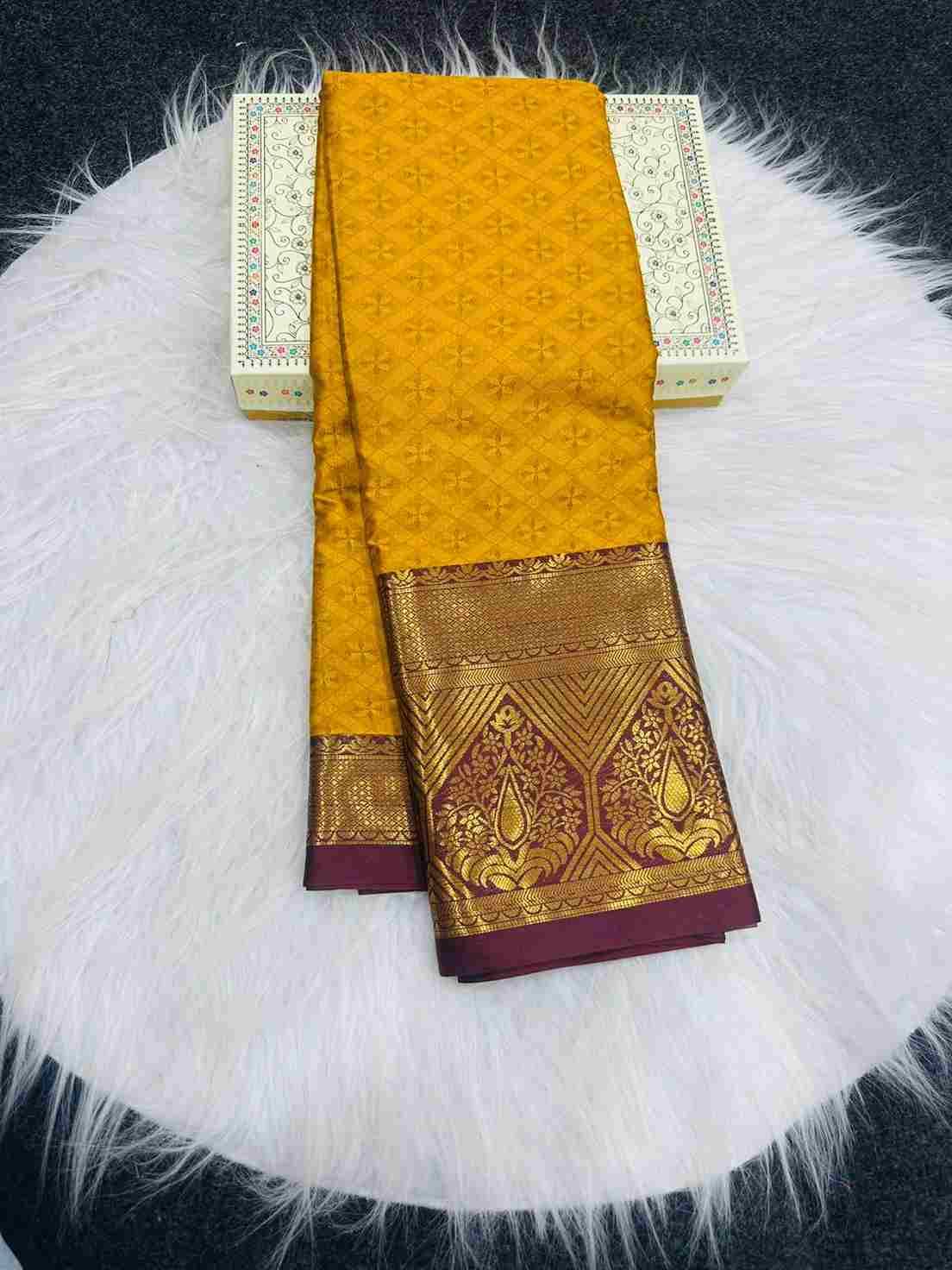 Ab-Marvel By Fashid Wholesale 01 To 07 Series Indian Traditional Wear Collection Beautiful Stylish Fancy Colorful Party Wear & Occasional Wear Pure Mercerized Copper Silk Sarees At Wholesale Price