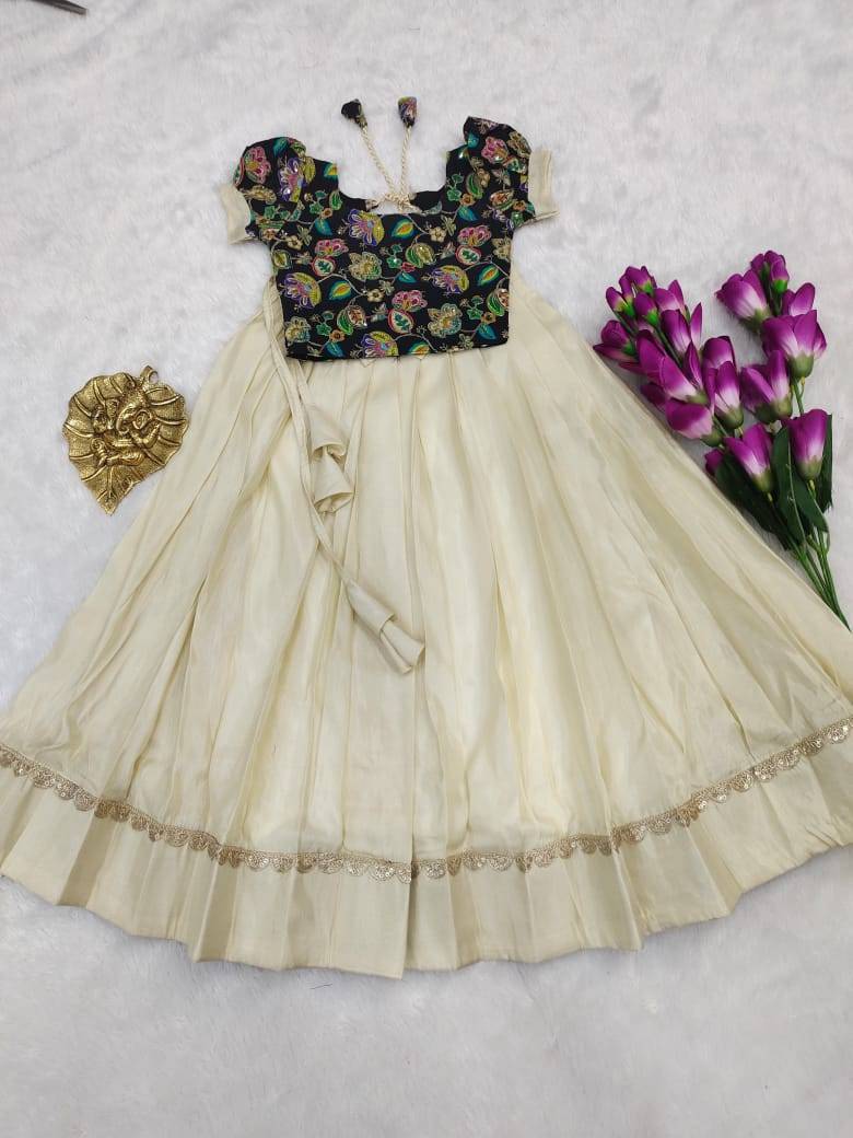 Pv-Kids-Lehenga Vol-31 By Fashid Wholesale 01 To 04 Series Designer Beautiful Collection Occasional Wear & Party Wear Pure Cosmos Silk Lehenga At Wholesale Price