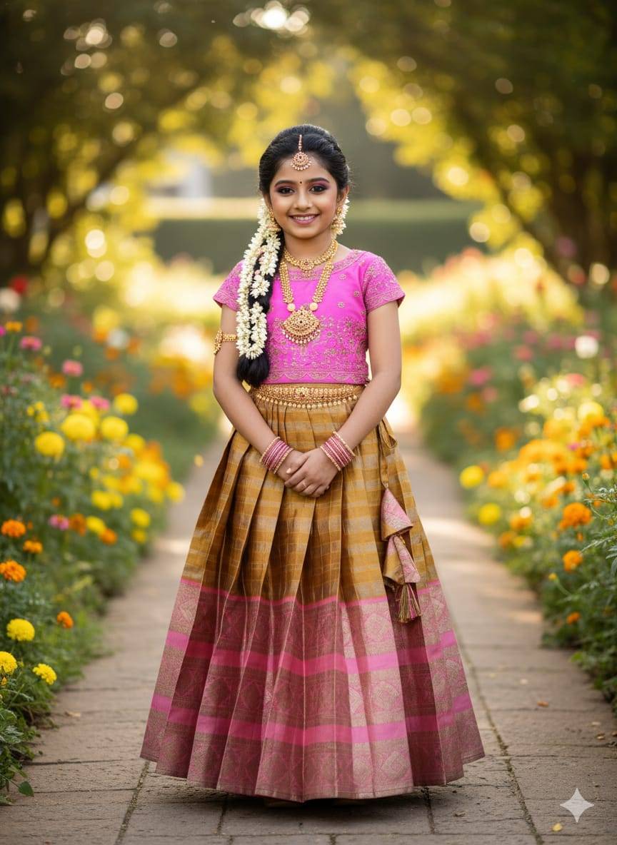 Pv-Kids Lehenga Vol-34 By Fashid Wholesale 01 To 02 Series Designer Beautiful Collection Occasional Wear & Party Wear Lichi Silk Lehenga At Wholesale Price