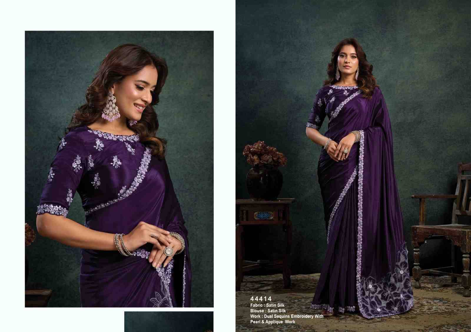 Rasika By Mahotsav Creation 44402 To 44418 Series Indian Traditional Wear Collection Beautiful Stylish Fancy Colorful Party Wear & Occasional Wear Pure Banarasi Crepe Silk Sarees At Wholesale Price