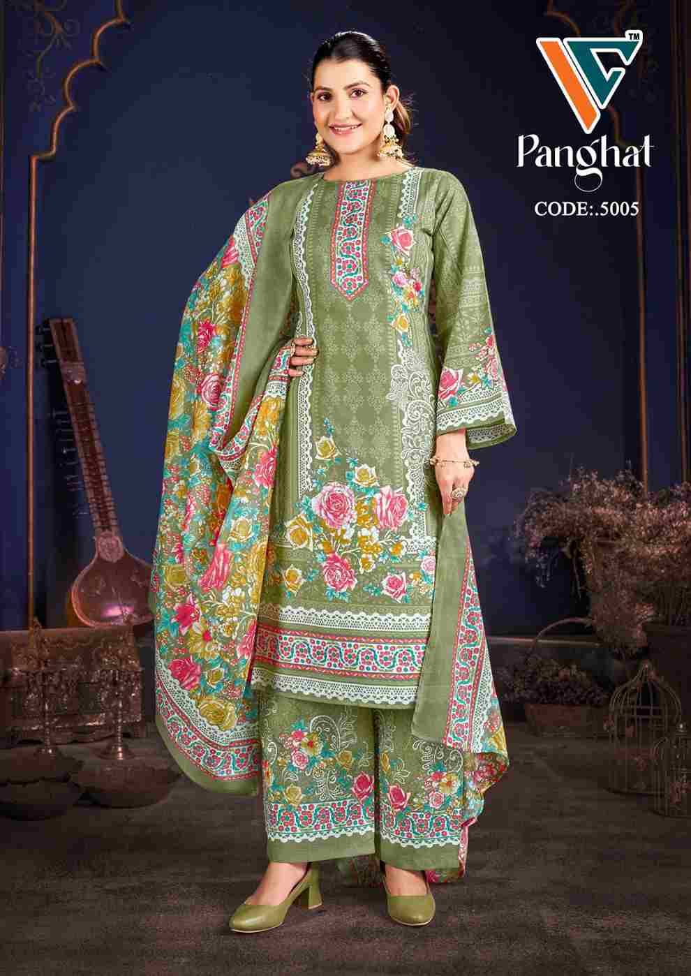 Panghat Vol-5 By Vandana Creation 5001 To 5008 Series Beautiful Festive Suits Stylish Fancy Colorful Casual Wear & Ethnic Wear Cotton Print Dresses At Wholesale Price