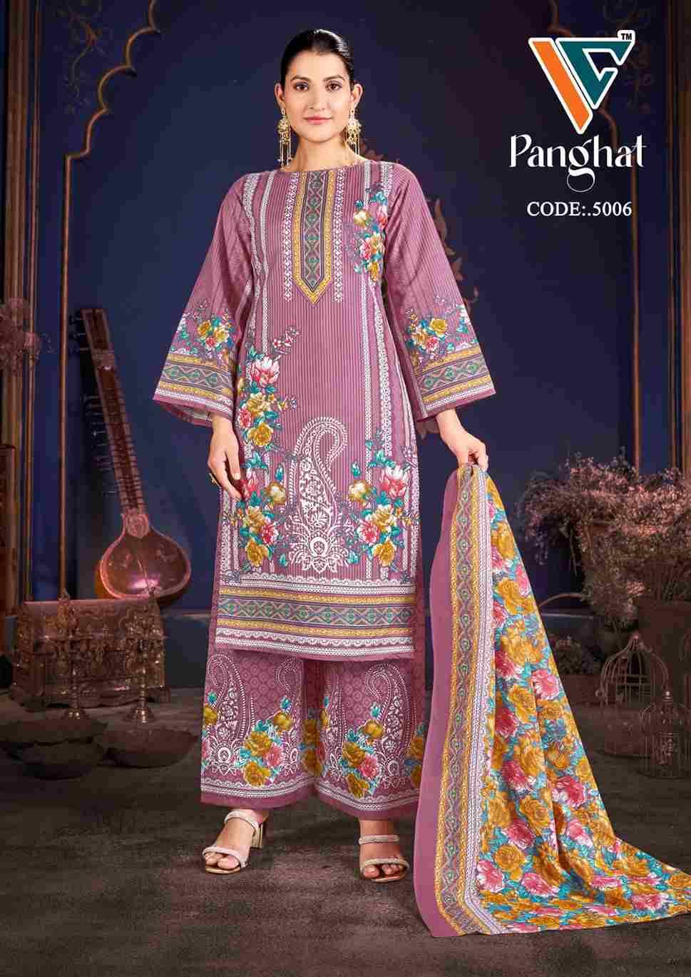 Panghat Vol-5 By Vandana Creation 5001 To 5008 Series Beautiful Festive Suits Stylish Fancy Colorful Casual Wear & Ethnic Wear Cotton Print Dresses At Wholesale Price