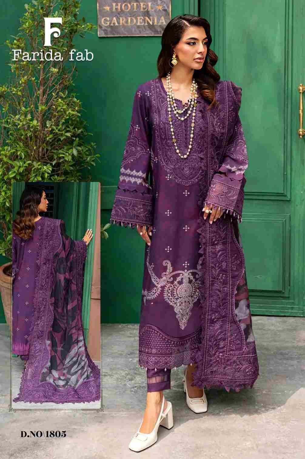 Parian Dream Vol-18 By Farida Fab 1801 To 1806 Series Beautiful Festive Suits Colorful Stylish Fancy Casual Wear & Ethnic Wear Pure Cotton Print With Work Dresses At Wholesale Price