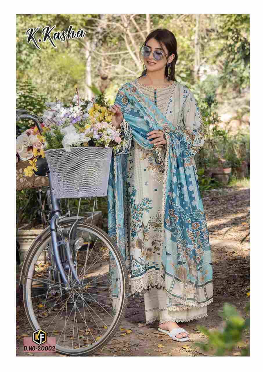 K.Kasha Vol-20 By Keval Fab 20001 To 20006 Series Beautiful Festive Suits Stylish Fancy Colorful Casual Wear & Ethnic Wear Heavy Pure Cotton Print Dresses At Wholesale Price