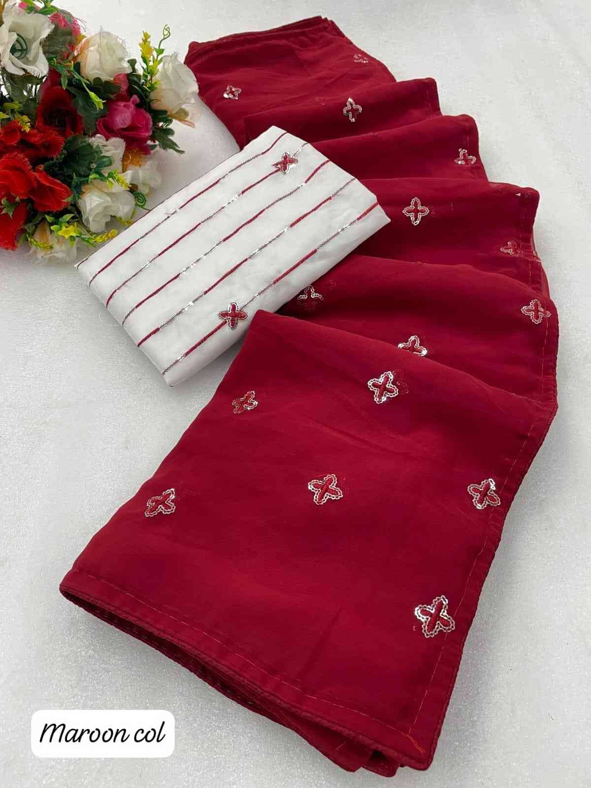 Pc-70 By Fashid Wholesale 01 To 04 Series Indian Traditional Wear Collection Beautiful Stylish Fancy Colorful Party Wear & Occasional Wear Georgette Sarees At Wholesale Price