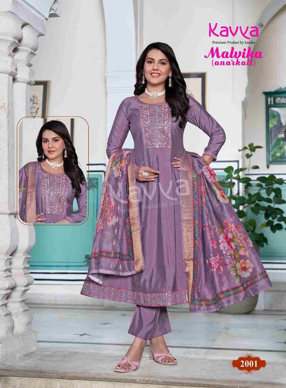 Malvika Vol-2 By Kavya 2001 To 2010 Series Beautiful Stylish Anarkali Suits Fancy Colorful Casual Wear & Ethnic Wear & Ready To Wear Fancy Dresses At Wholesale Price