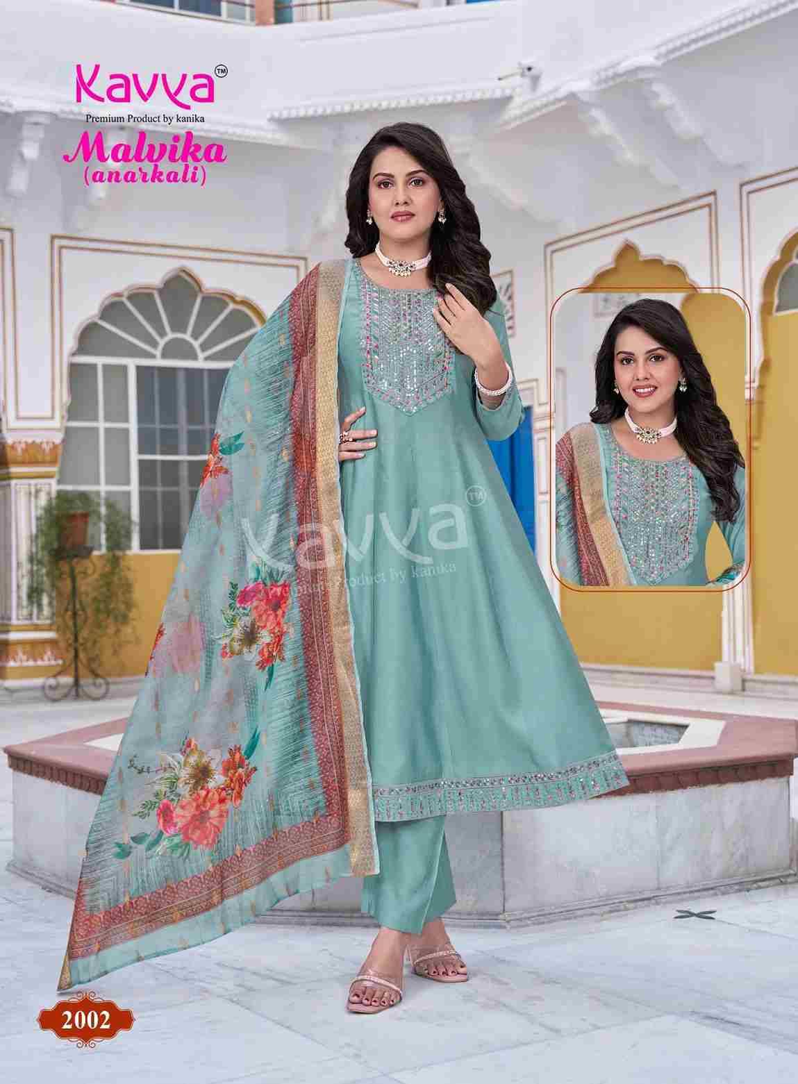 Malvika Vol-2 By Kavya 2001 To 2010 Series Beautiful Stylish Anarkali Suits Fancy Colorful Casual Wear & Ethnic Wear & Ready To Wear Fancy Dresses At Wholesale Price