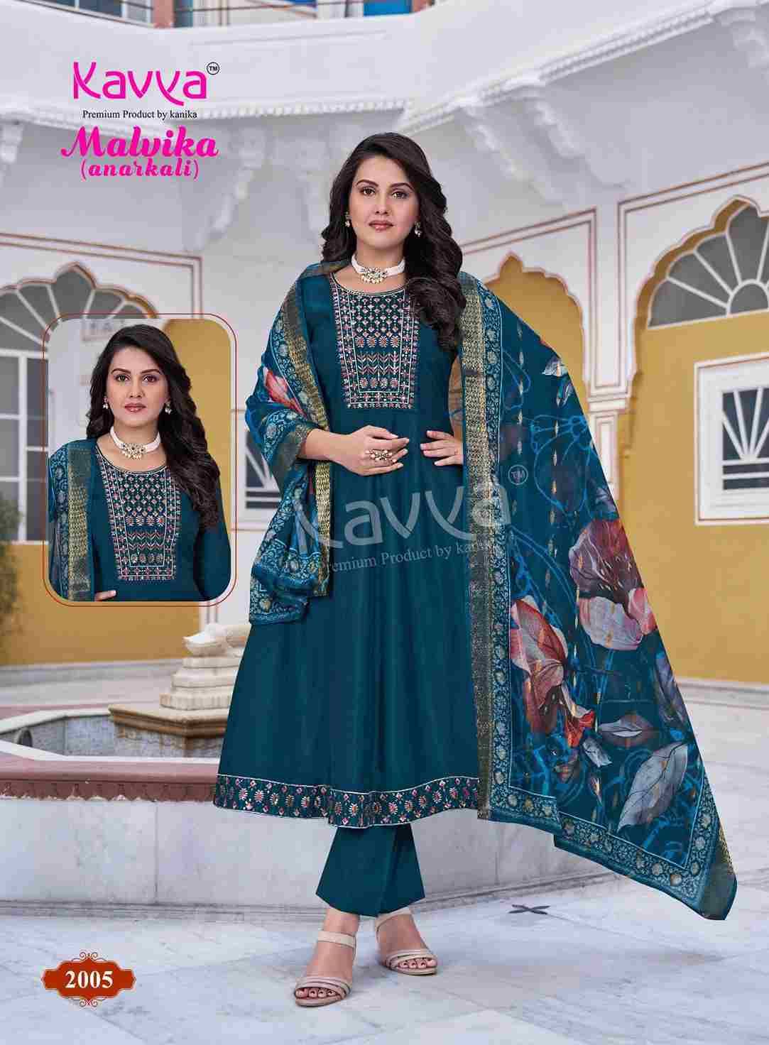 Malvika Vol-2 By Kavya 2001 To 2010 Series Beautiful Stylish Anarkali Suits Fancy Colorful Casual Wear & Ethnic Wear & Ready To Wear Fancy Dresses At Wholesale Price