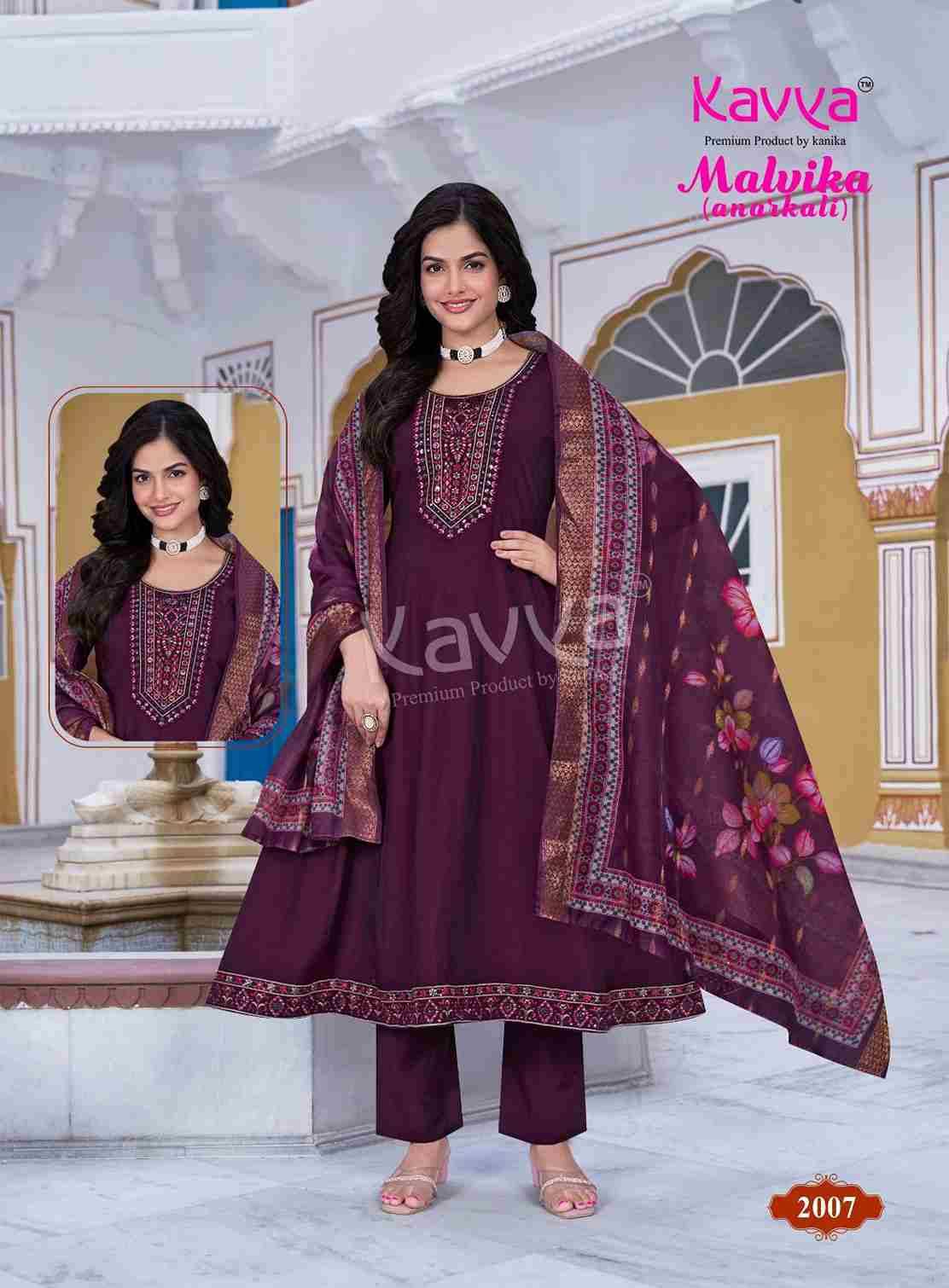 Malvika Vol-2 By Kavya 2001 To 2010 Series Beautiful Stylish Anarkali Suits Fancy Colorful Casual Wear & Ethnic Wear & Ready To Wear Fancy Dresses At Wholesale Price