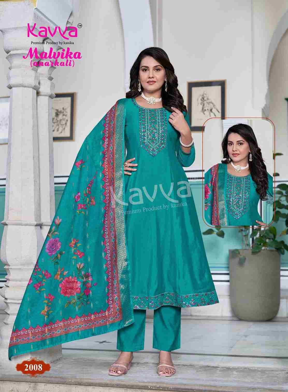 Malvika Vol-2 By Kavya 2001 To 2010 Series Beautiful Stylish Anarkali Suits Fancy Colorful Casual Wear & Ethnic Wear & Ready To Wear Fancy Dresses At Wholesale Price