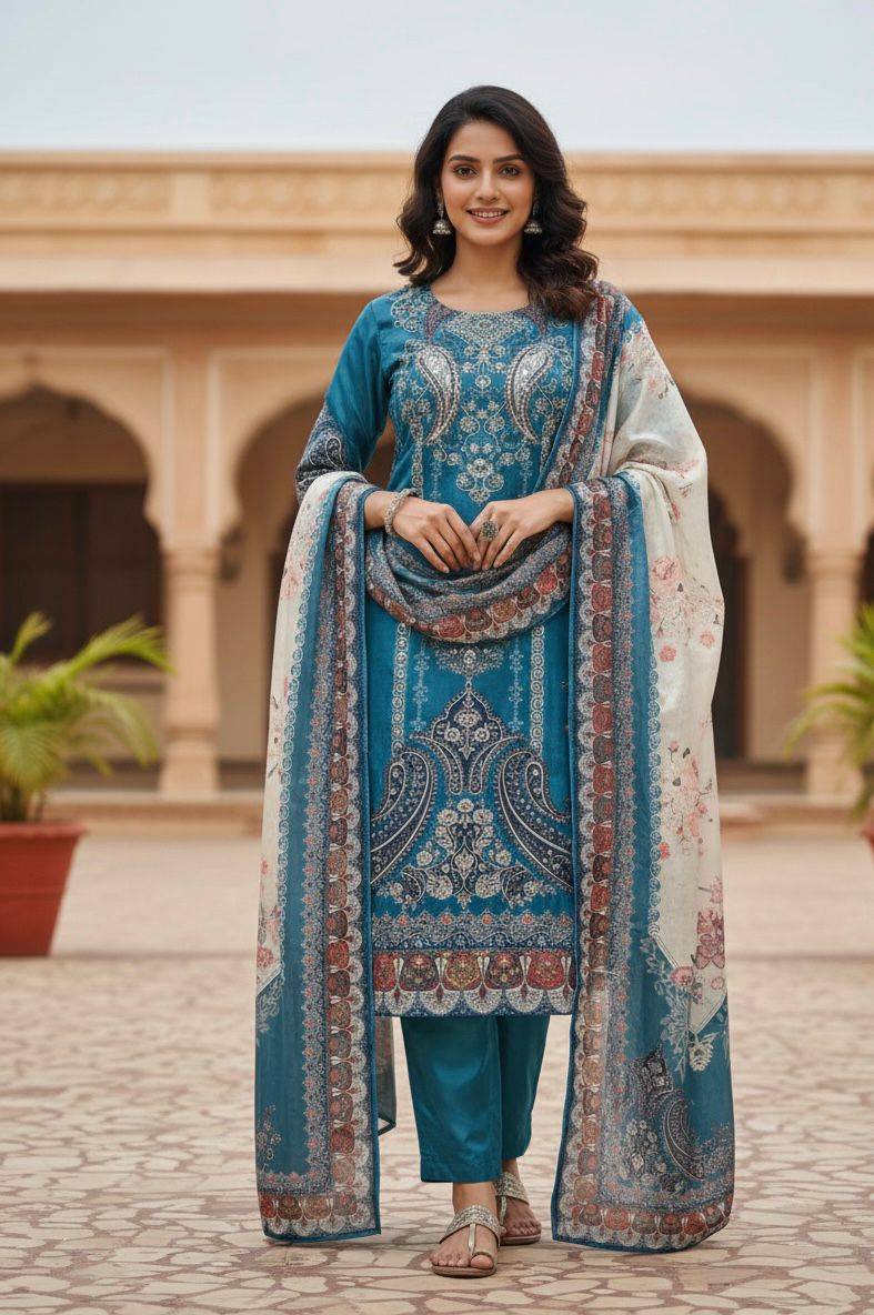 Be-438 By Fashid Wholesale Beautiful Suits Colorful Stylish Fancy Casual Wear & Ethnic Wear Chinnon Printed Dresses At Wholesale Price