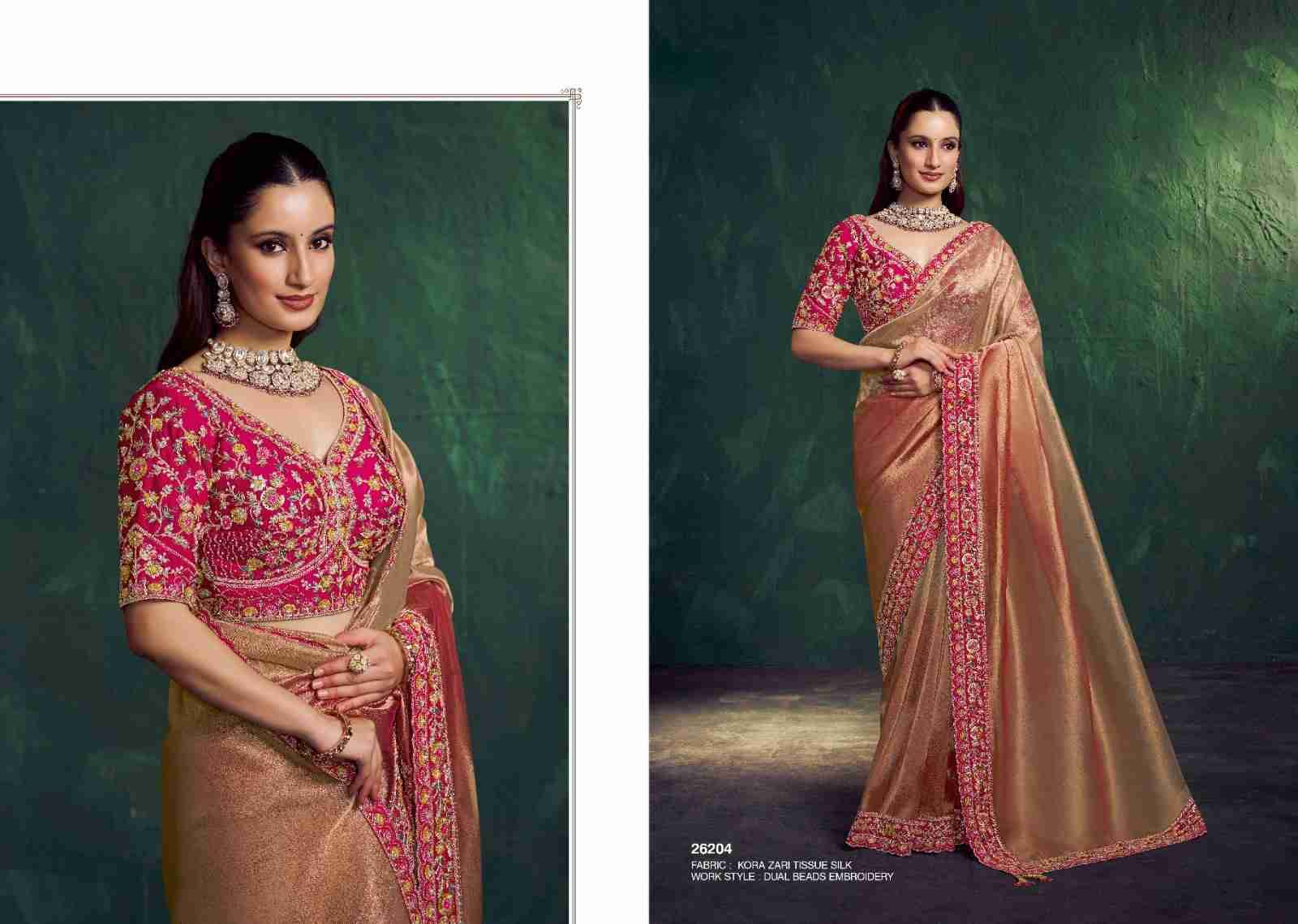 Mohini By Mohmanthan 26204 To 26221 Series Indian Traditional Wear Collection Beautiful Stylish Fancy Colorful Party Wear & Occasional Wear Fancy Sarees At Wholesale Price