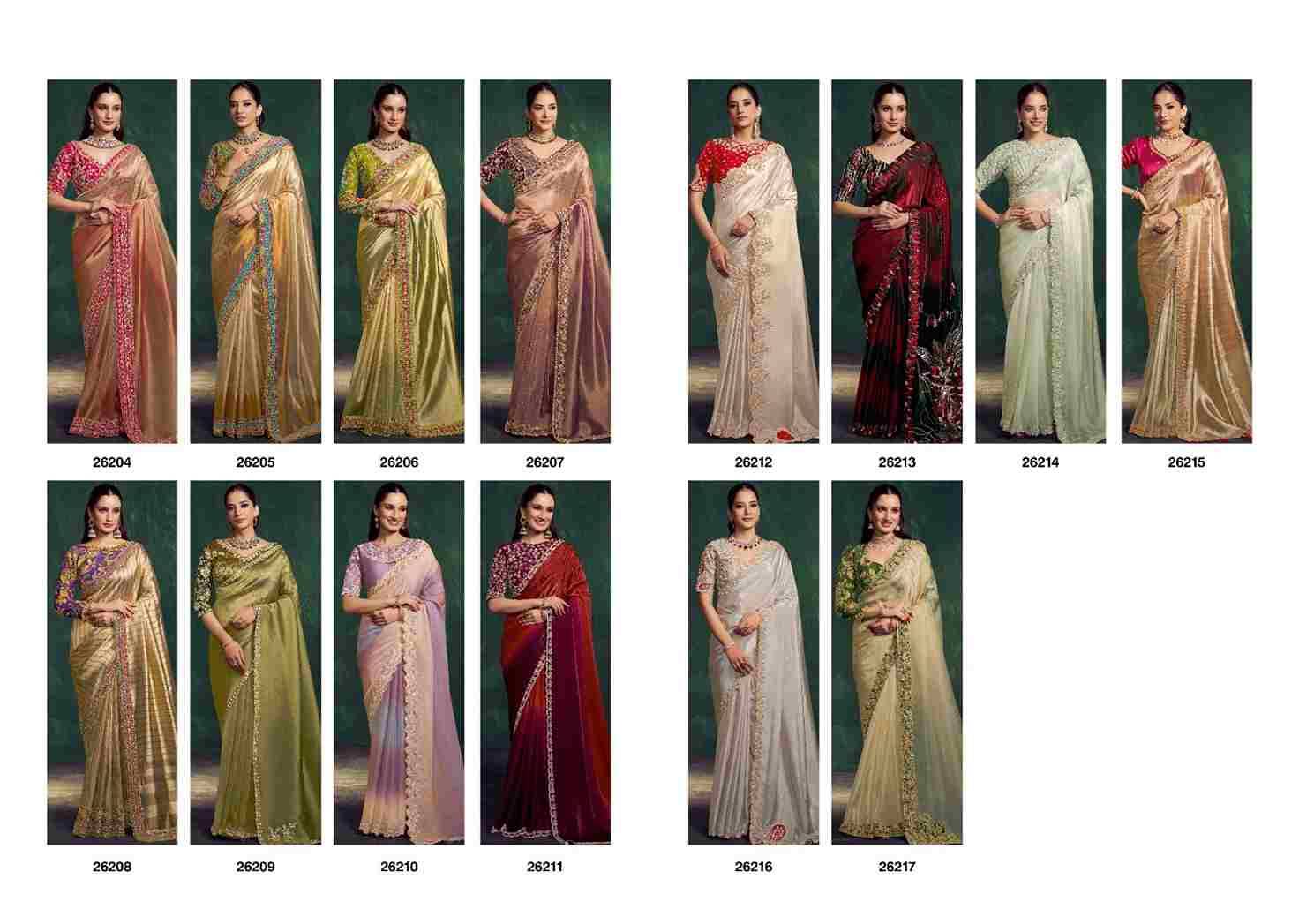 Mohini By Mohmanthan 26204 To 26221 Series Indian Traditional Wear Collection Beautiful Stylish Fancy Colorful Party Wear & Occasional Wear Fancy Sarees At Wholesale Price