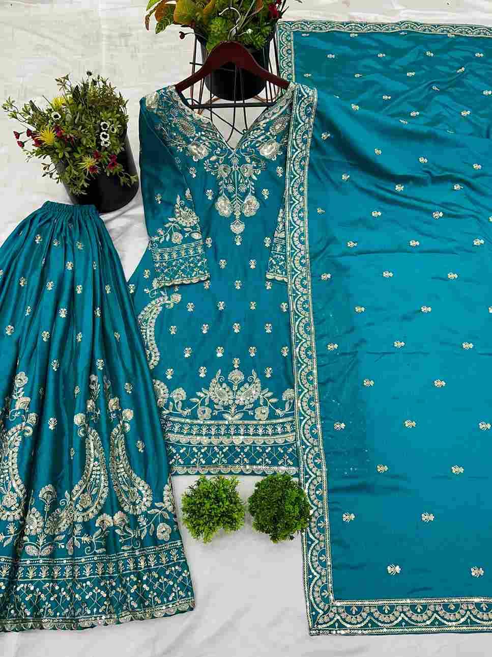 Sf-1153 By Fashid Wholesale 01 To 02 Series Wear Collection Beautiful Stylish Colorful Fancy Party Wear & Occasional Wear Chinnon Silk Dresses At Wholesale Price