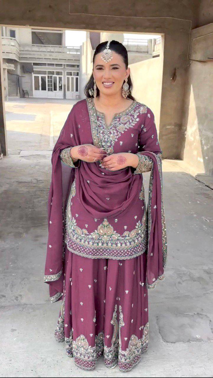 Sf-1153 By Fashid Wholesale 01 To 02 Series Wear Collection Beautiful Stylish Colorful Fancy Party Wear & Occasional Wear Chinnon Silk Dresses At Wholesale Price