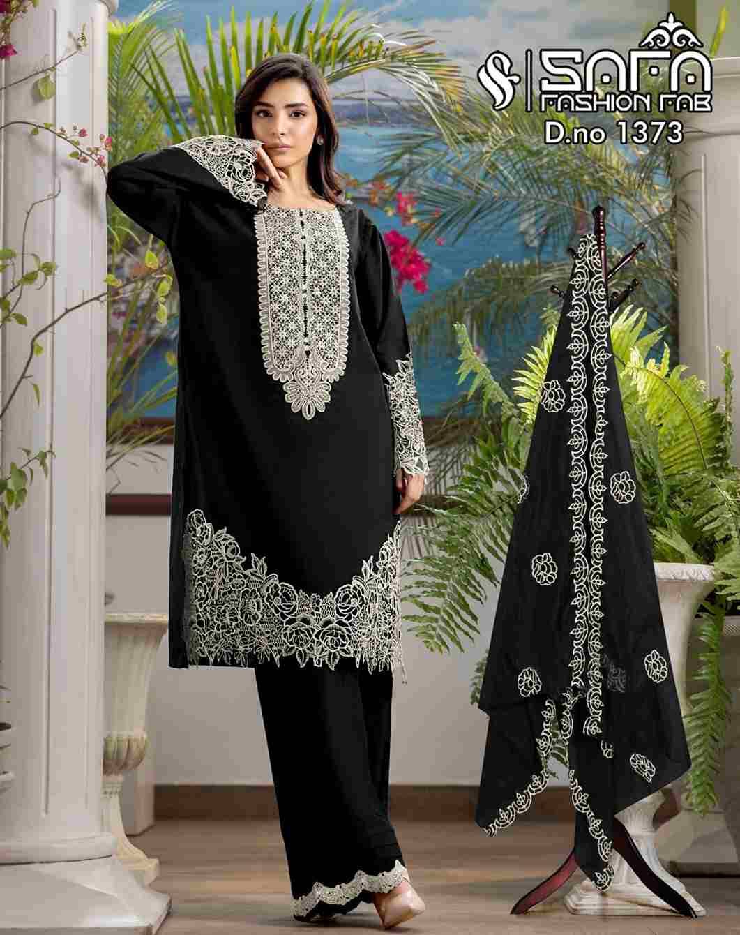 Safa 1373 Colours By Safa Fashion 1373-A To 1373-D Series Designer Stylish Fancy Colorful Beautiful Party Wear & Ethnic Wear Collection Heavy Georgette Dresses At Wholesale Price