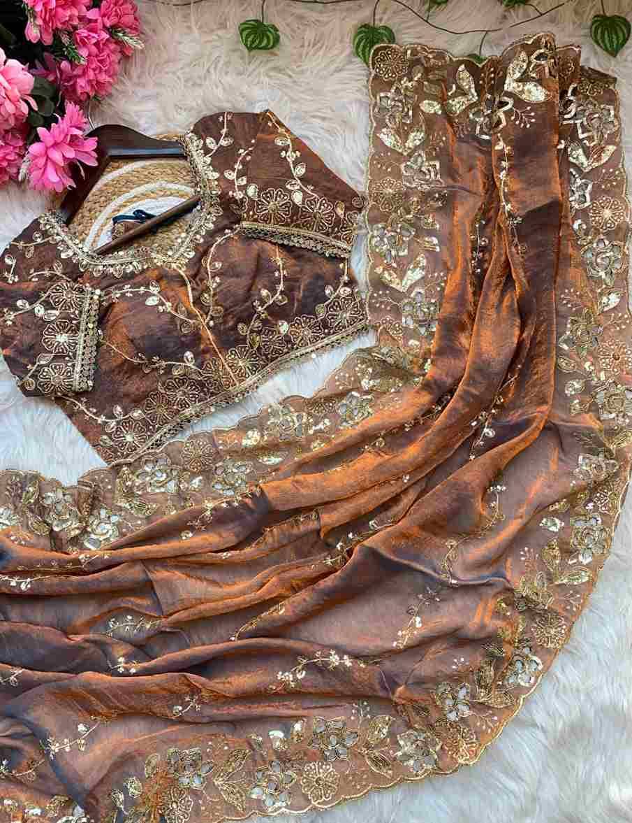 Vd-Farhina By Fashid Wholesale 01 To 06 Series Indian Traditional Wear Collection Beautiful Stylish Fancy Colorful Party Wear & Occasional Wear Fendy Chiffon Sarees At Wholesale Price