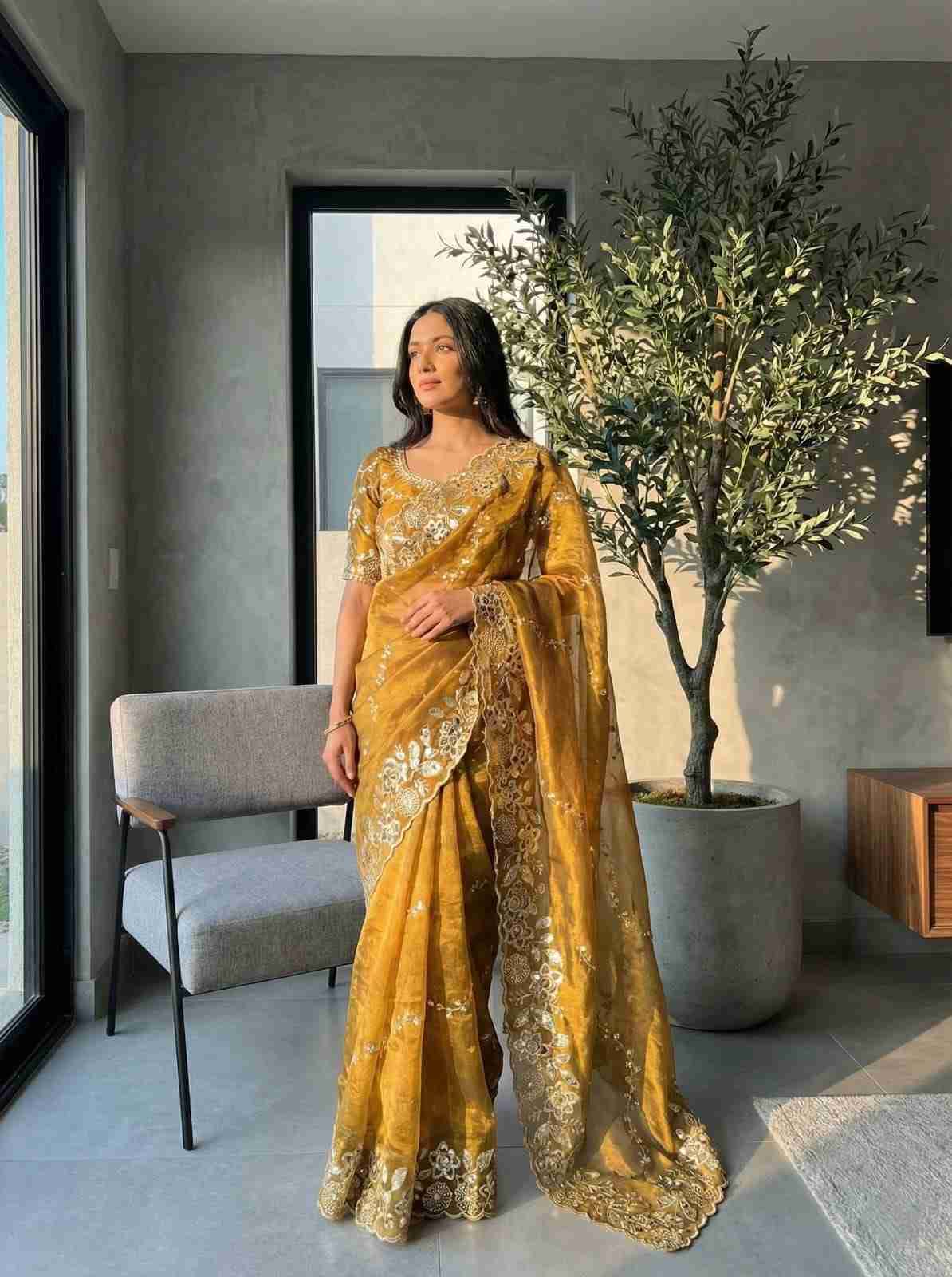 Vd-Farhina By Fashid Wholesale 01 To 06 Series Indian Traditional Wear Collection Beautiful Stylish Fancy Colorful Party Wear & Occasional Wear Fendy Chiffon Sarees At Wholesale Price